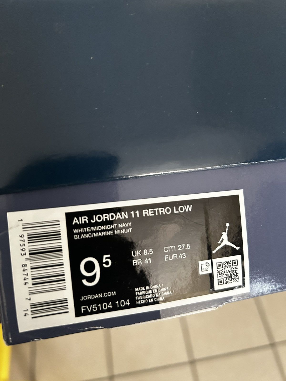 Jordan Brand AIR JORDAN 11 RETRO LOW Size US 9.5 / EU 42-43 - 6 Thumbnail