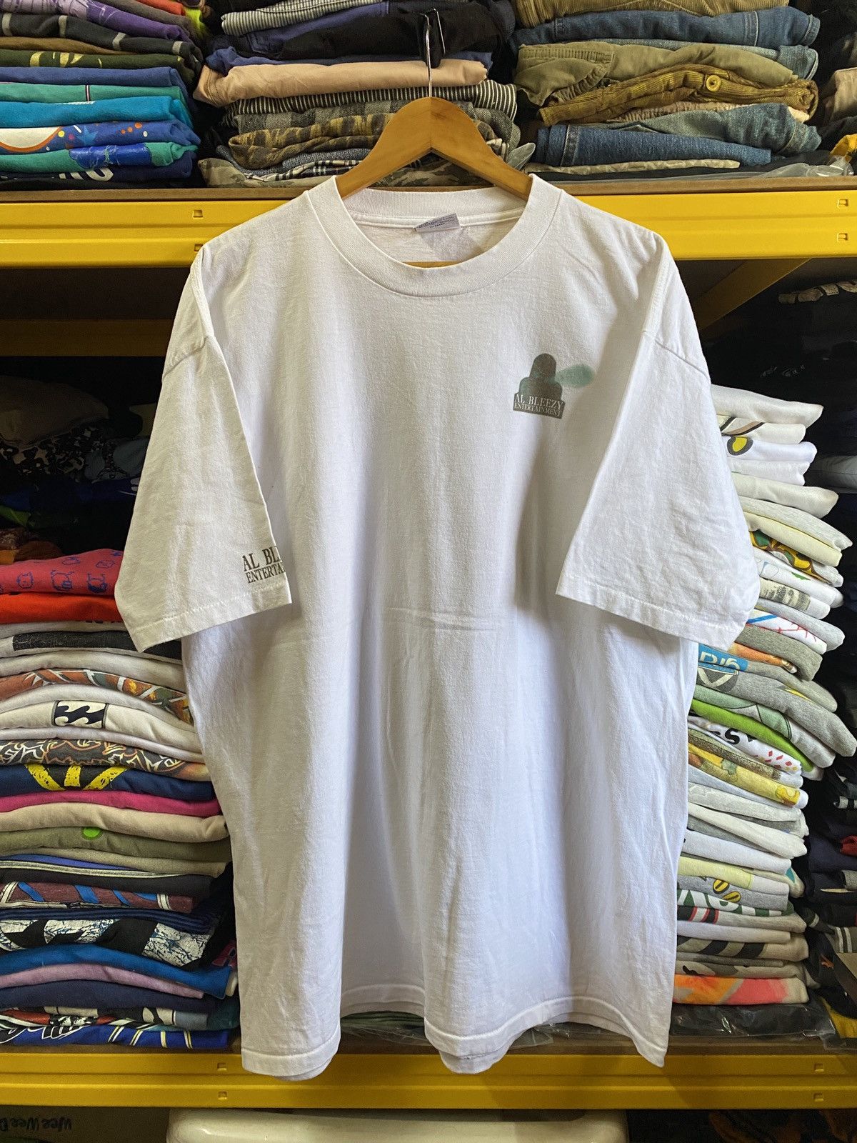 Rap Tees Vintage 90s Al Bleezy Entertainment Hiphop Rave Records Size US XL / EU 56 / 4 - 2 Thumbnail