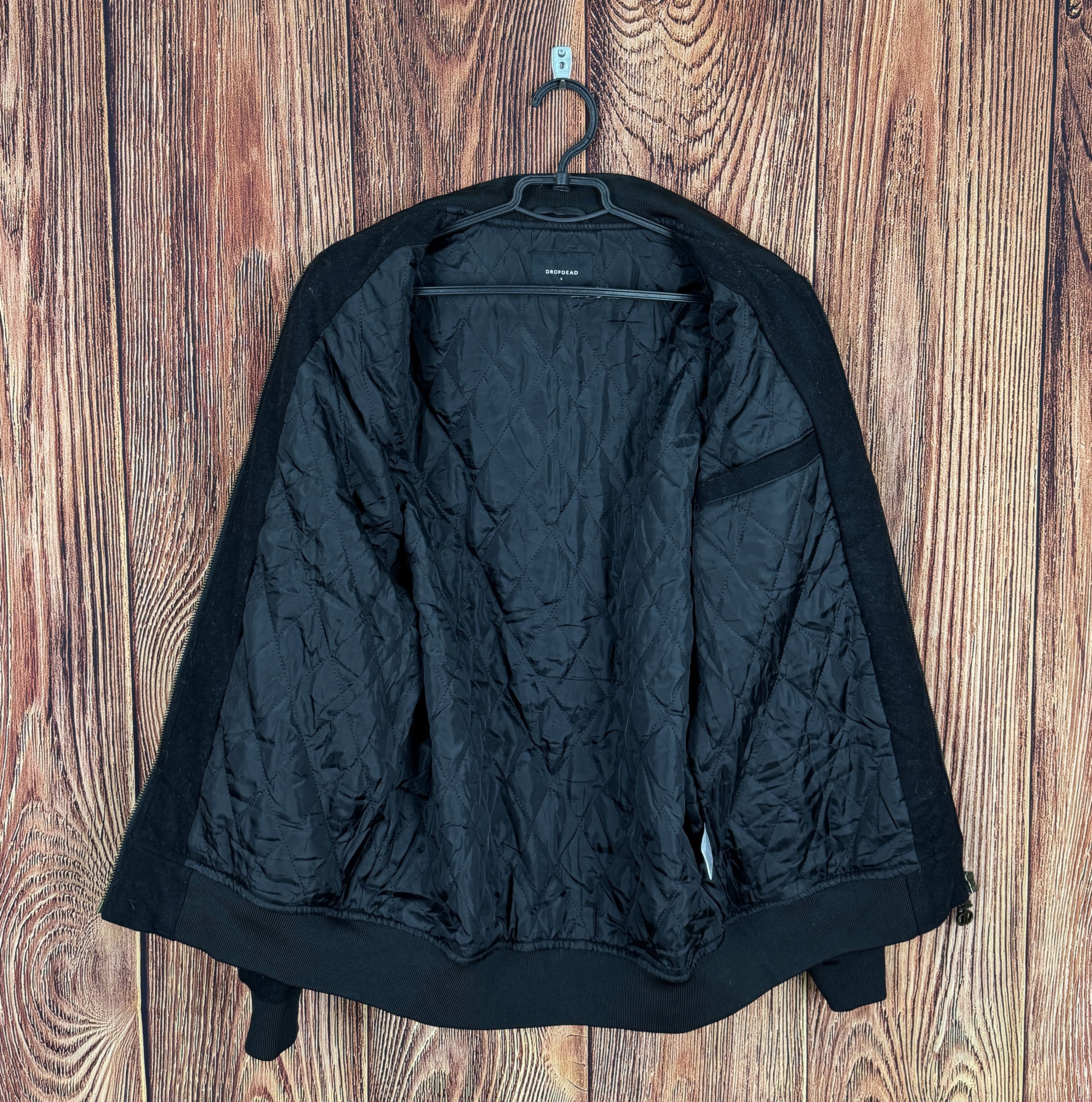 Drop Dead Drop Dead Lifetaker Embroider Black Wool Bomber Jacket Size US S / EU 44-46 / 1 - 7 Thumbnail