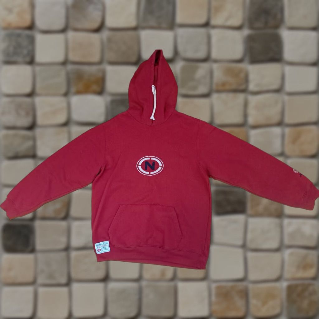 Nautica Nautica Sweatshirt Hoodie Men Medium Red Embroidered Pullover Hooded Sweatshirt Canvas 28in 25in Chest Size US M / EU 48-50 / 2 - 1 Thumbnail