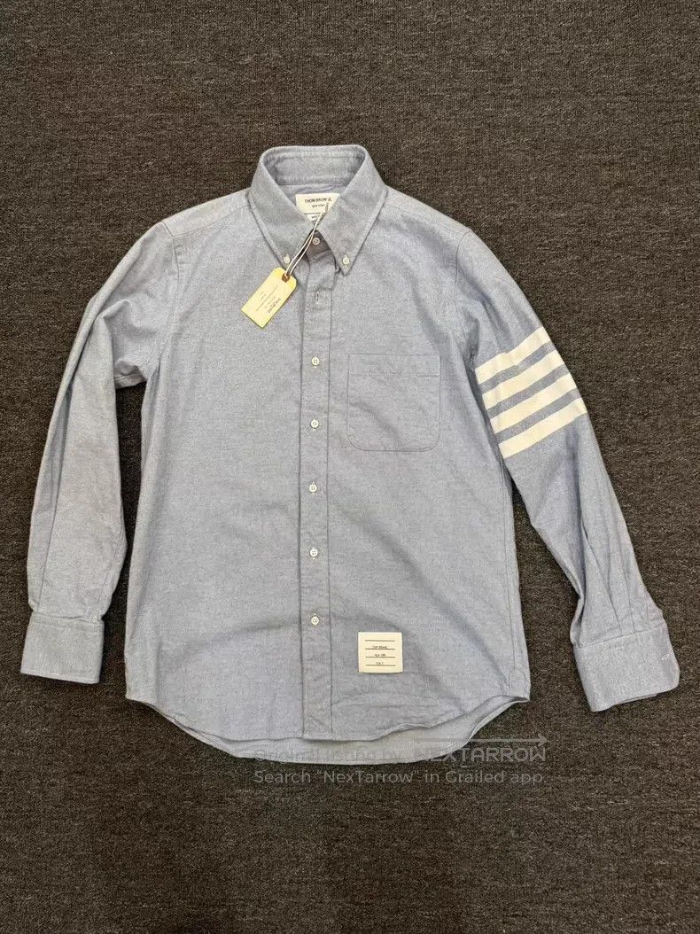 Thom Browne Thom Browne Autumn/Winter Fleece Four-stripe Shirt Size US M / EU 48-50 / 2 - 1 Thumbnail