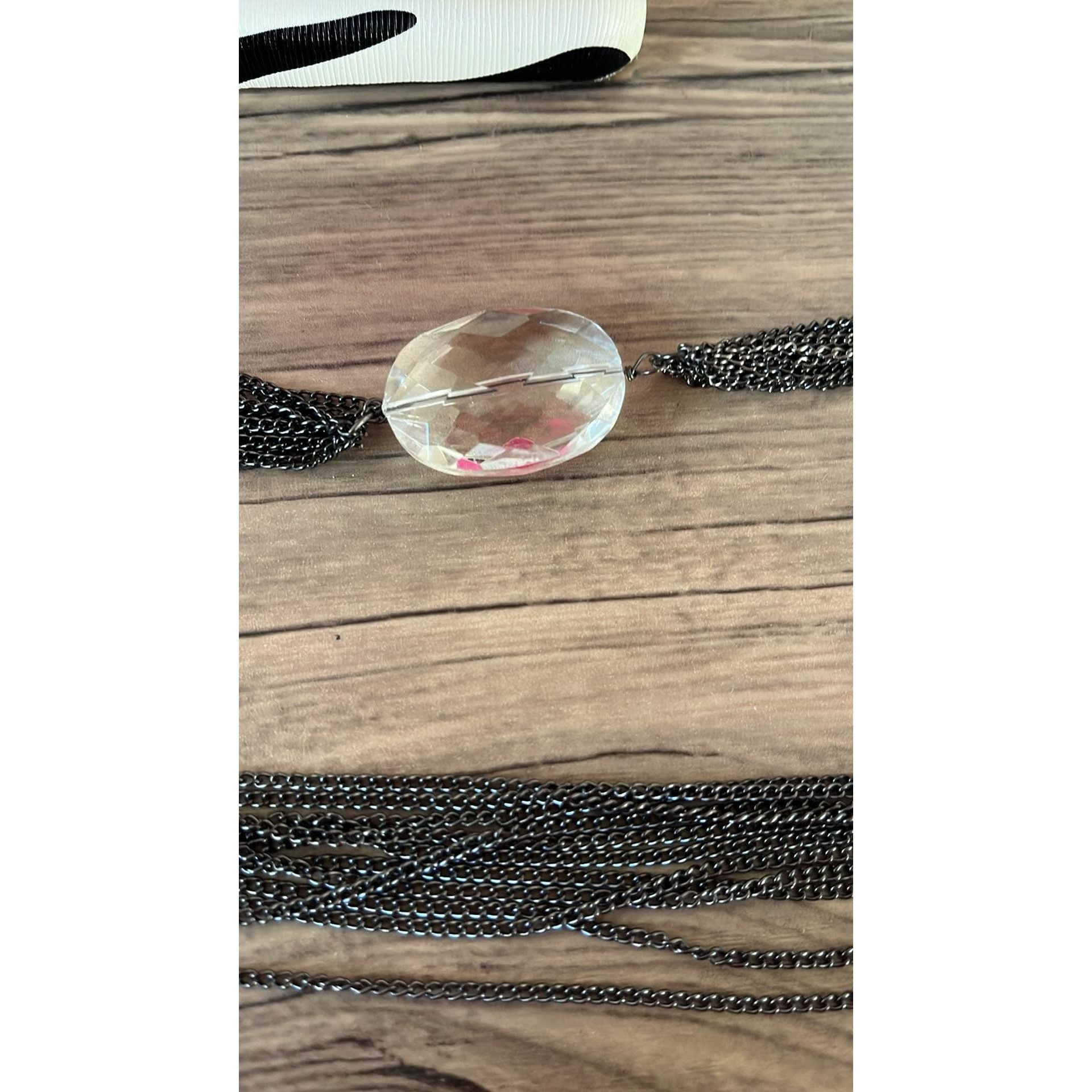 Joan Rivers Joan Rivers Silver Chain with Crystal Pendant Necklace Size ONE SIZE - 4 Thumbnail