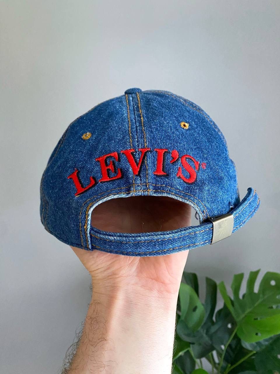 Levi's Vintage Clothing × Vintage Levi's 90s Vintage Denim Blue Cap "American Legend" Size ONE SIZE - 2 Thumbnail