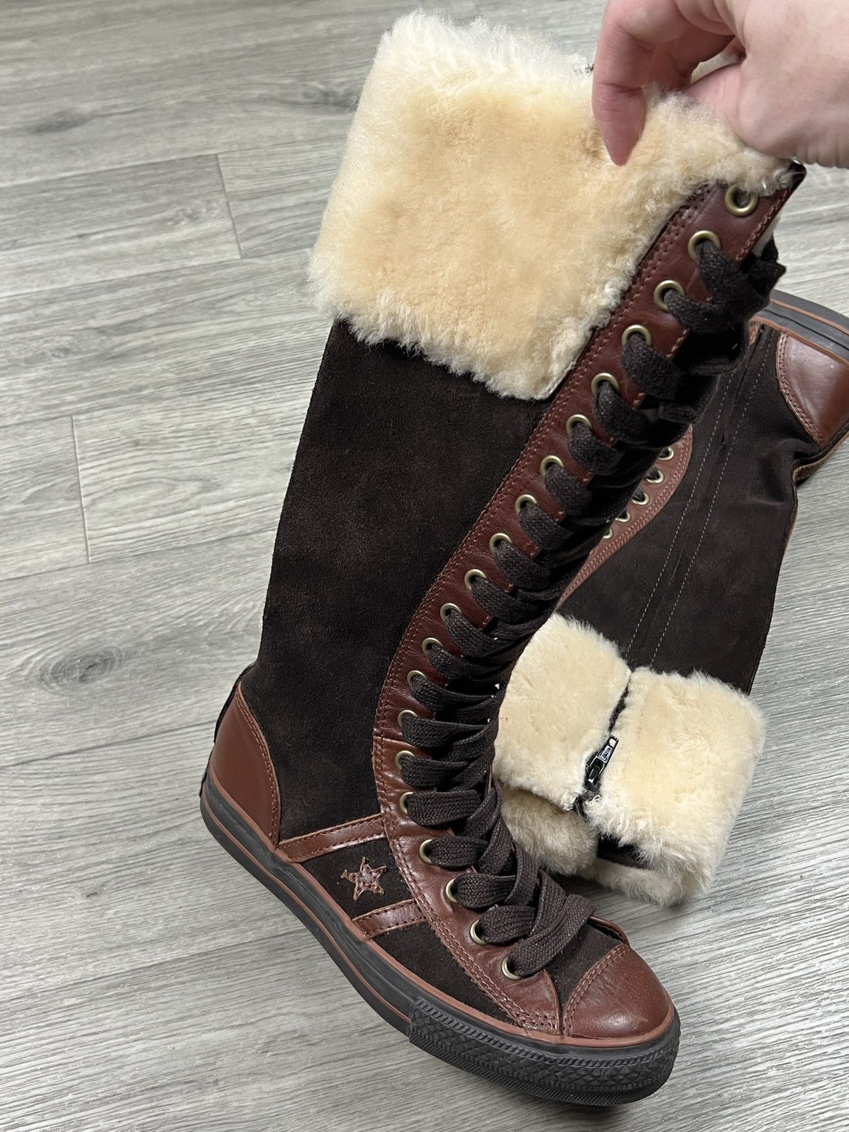 Converse Converse 2006 Star 70 Suede Leather Knee High Sneaker Boot Size US 8 / IT 38 - 16 Thumbnail