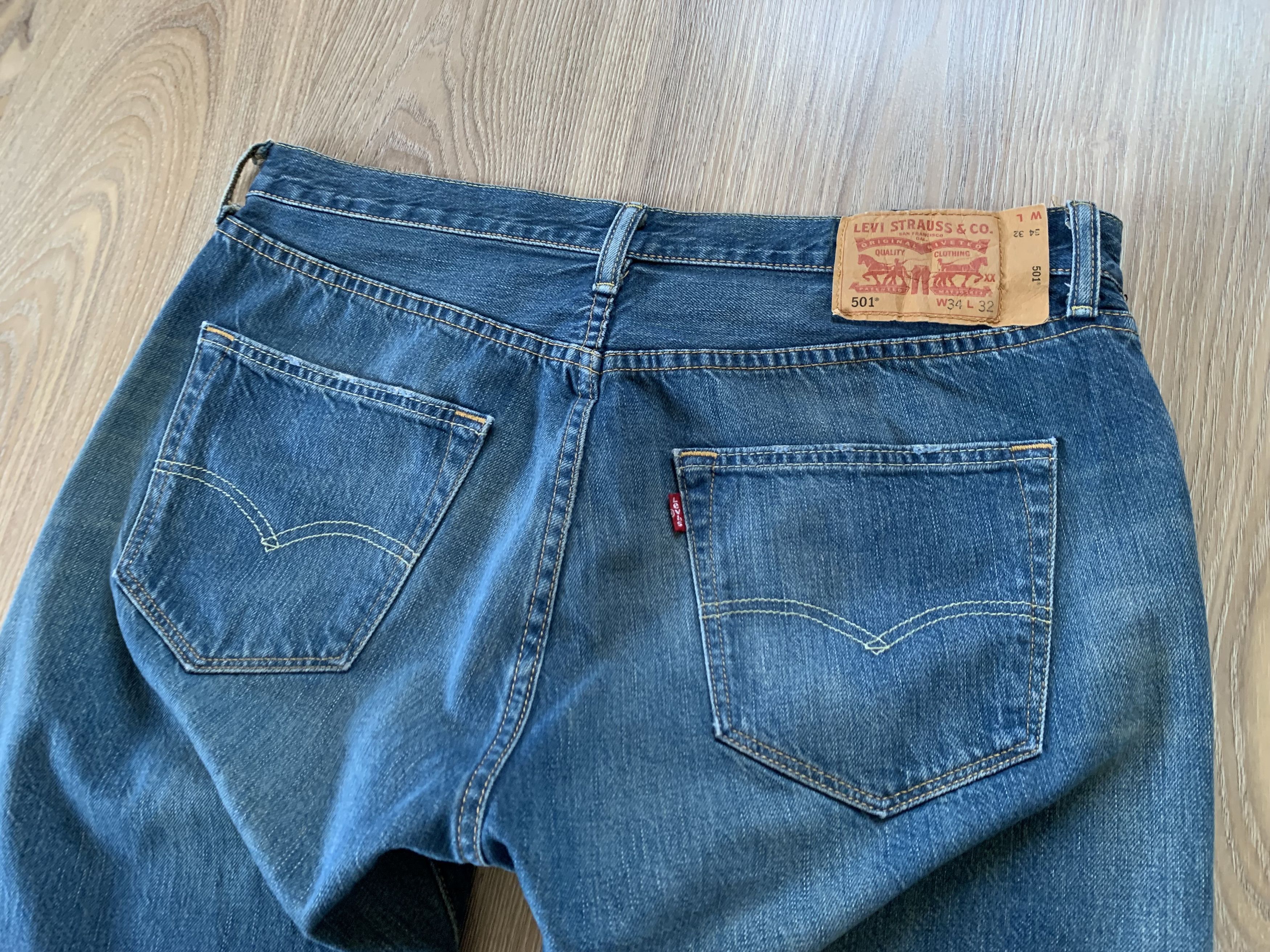 Levi's Levi's 501 Distressed Blue Jeans Size US 34 / EU 50 - 7 Thumbnail