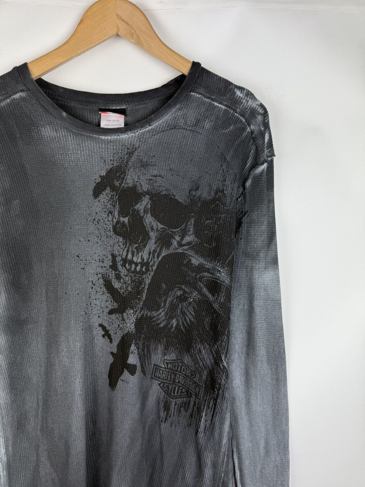 Harley Davidson Harley Davidson Men’s Skull Print Long Sleeve T Shirt Size US L / EU 52-54 / 3 - 5 Thumbnail