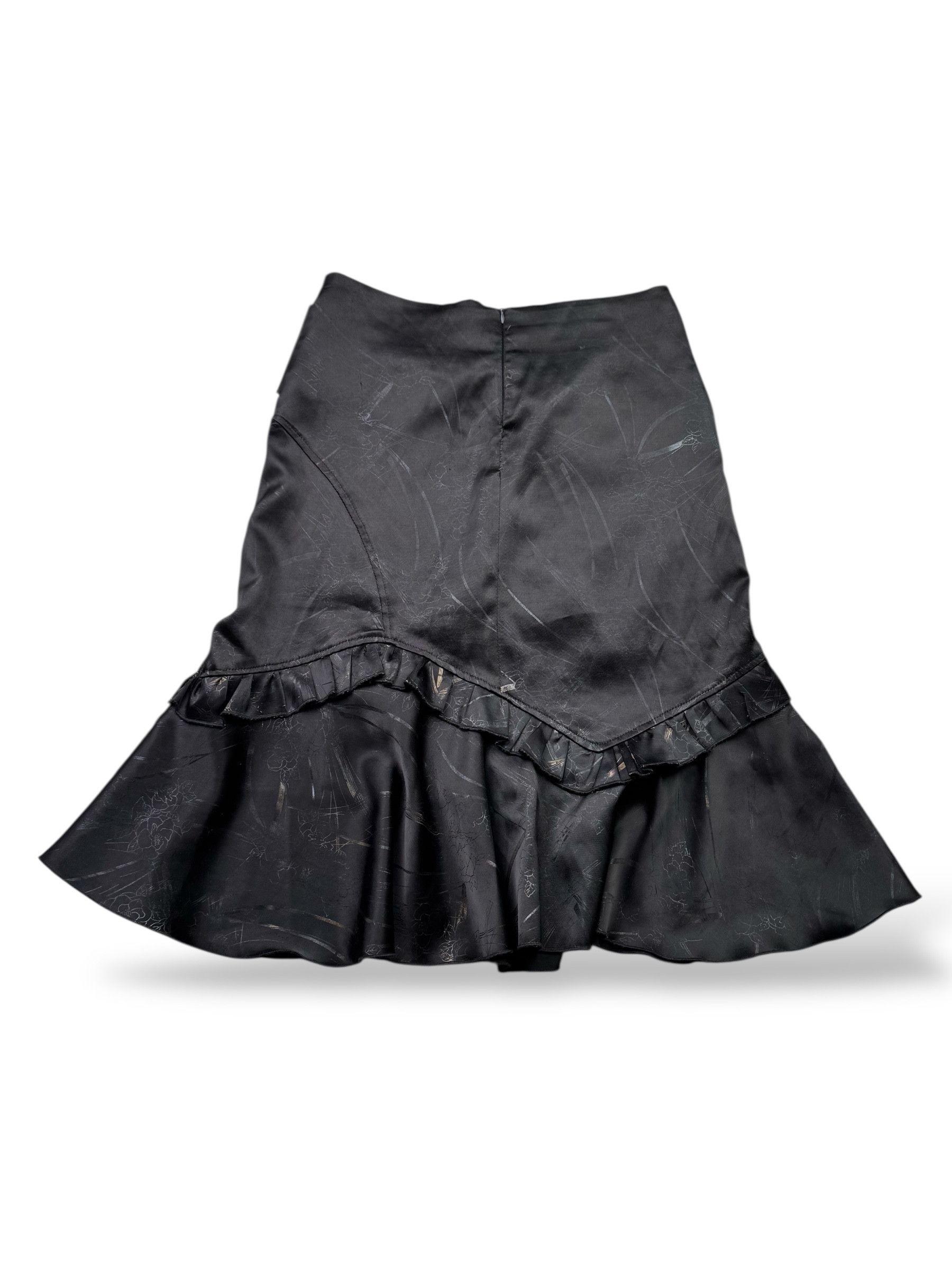 Vintage Vintage Flare Skirt With Belt W256(V9) Size 29" - 6 Thumbnail