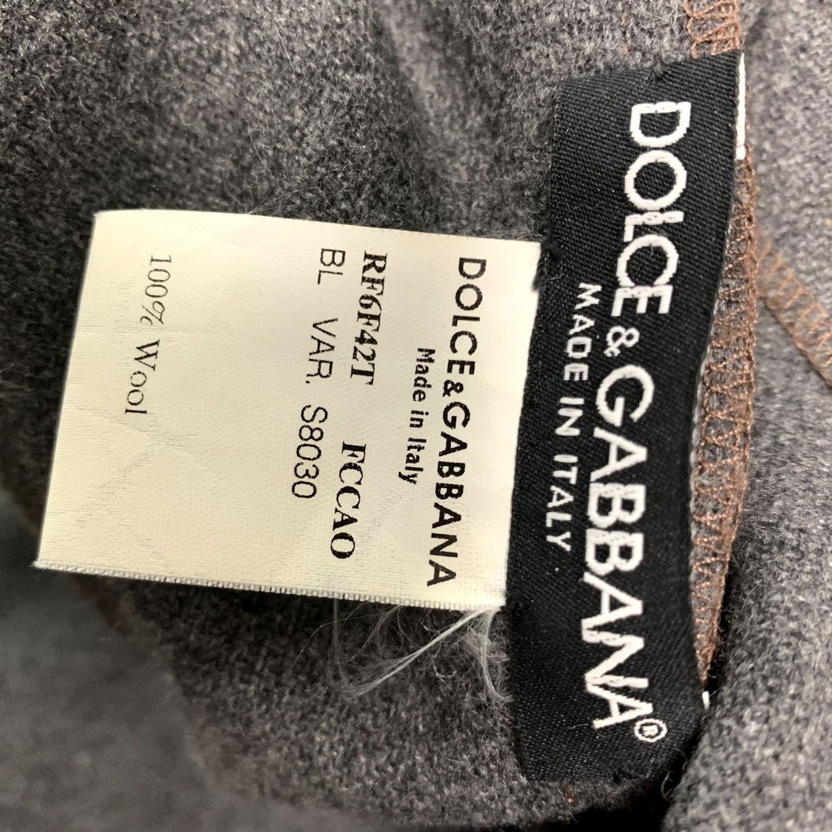 Dolce & Gabbana DOLCE & GABBANA Dress M Size Brown Beige Wool Marbled Long Sleeve Size M / US 6-8 / IT 42-44 - 5 Thumbnail