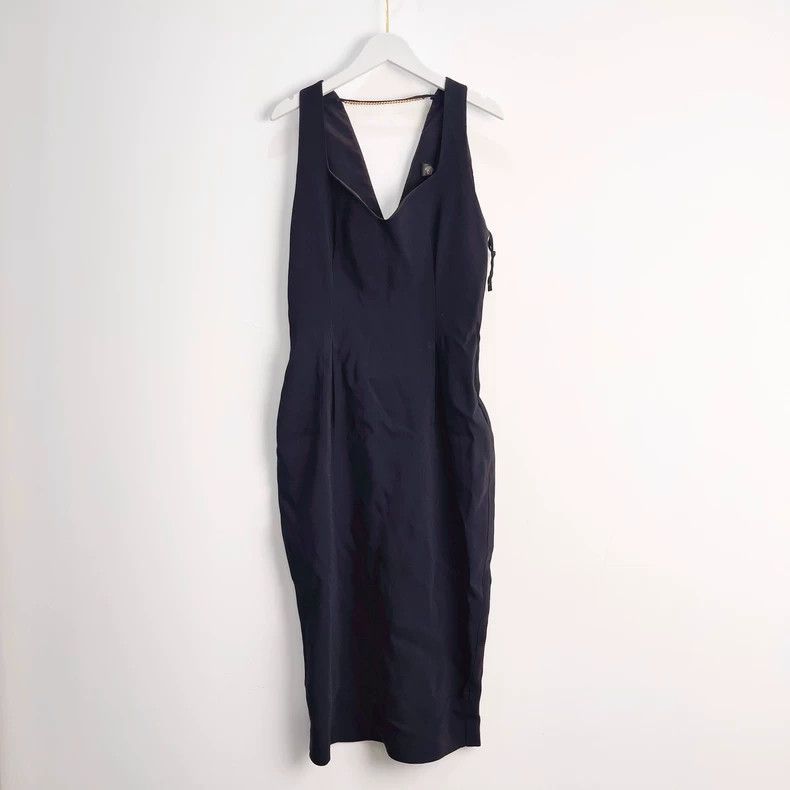 Versace Versace Black gold gold chain classic little black dress d Size M / US 6-8 / IT 42-44 - 1 Thumbnail