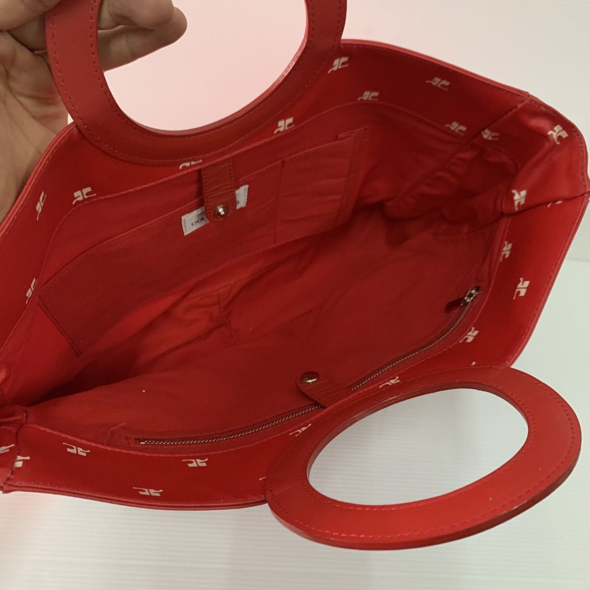 Courreges Courreges Red Handbag Size ONE SIZE - 10 Thumbnail