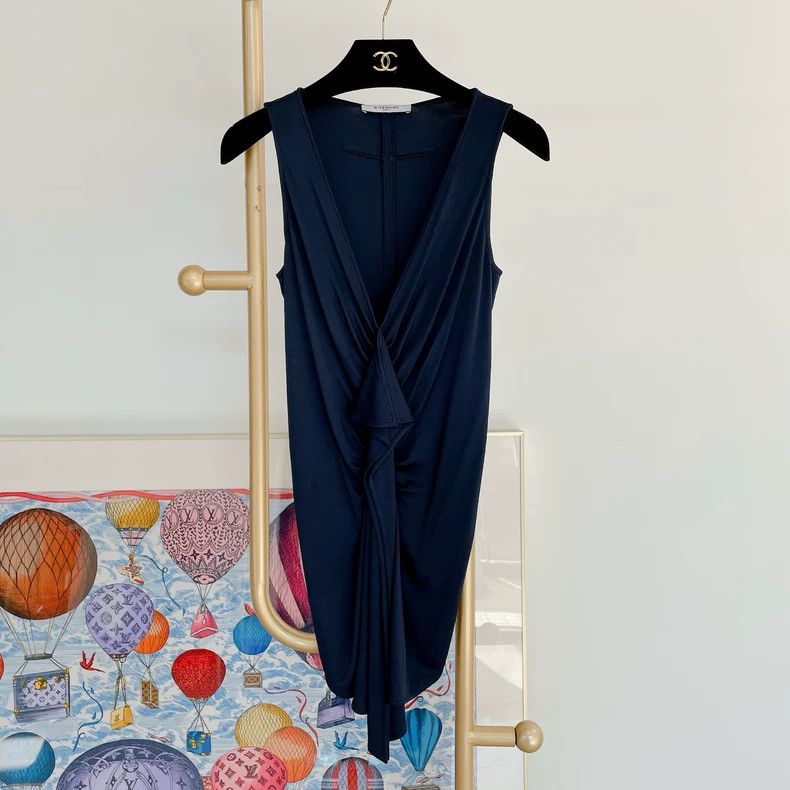 Givenchy Givenchy Blue Sleeveless Dress Size XS / US 0-2 / IT 36-38 - 1 Thumbnail