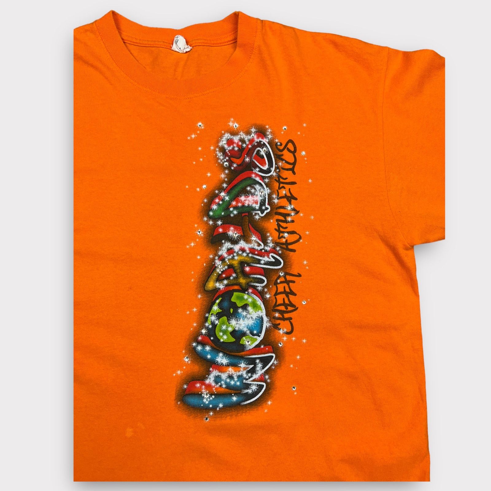 Vintage Cheer Athletics | Custom Blinged WORLDS 9 Medal T-Shirt Size L / US 10 / IT 46 - 3 Thumbnail