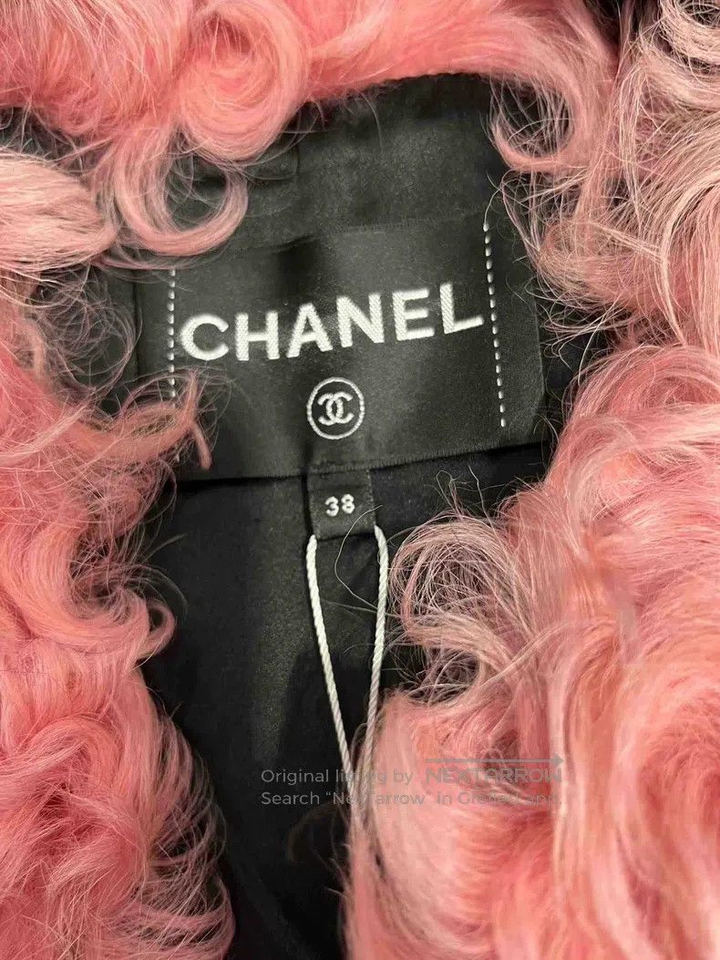 Chanel Chanel Black and pink fur long vest Size XS / US 0-2 / IT 36-38 - 6 Thumbnail
