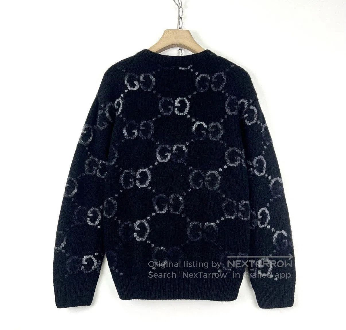 Gucci Black Patterned Long Sleeve Sweater Size L. Size US L / EU 52-54 / 3 - 2 Thumbnail