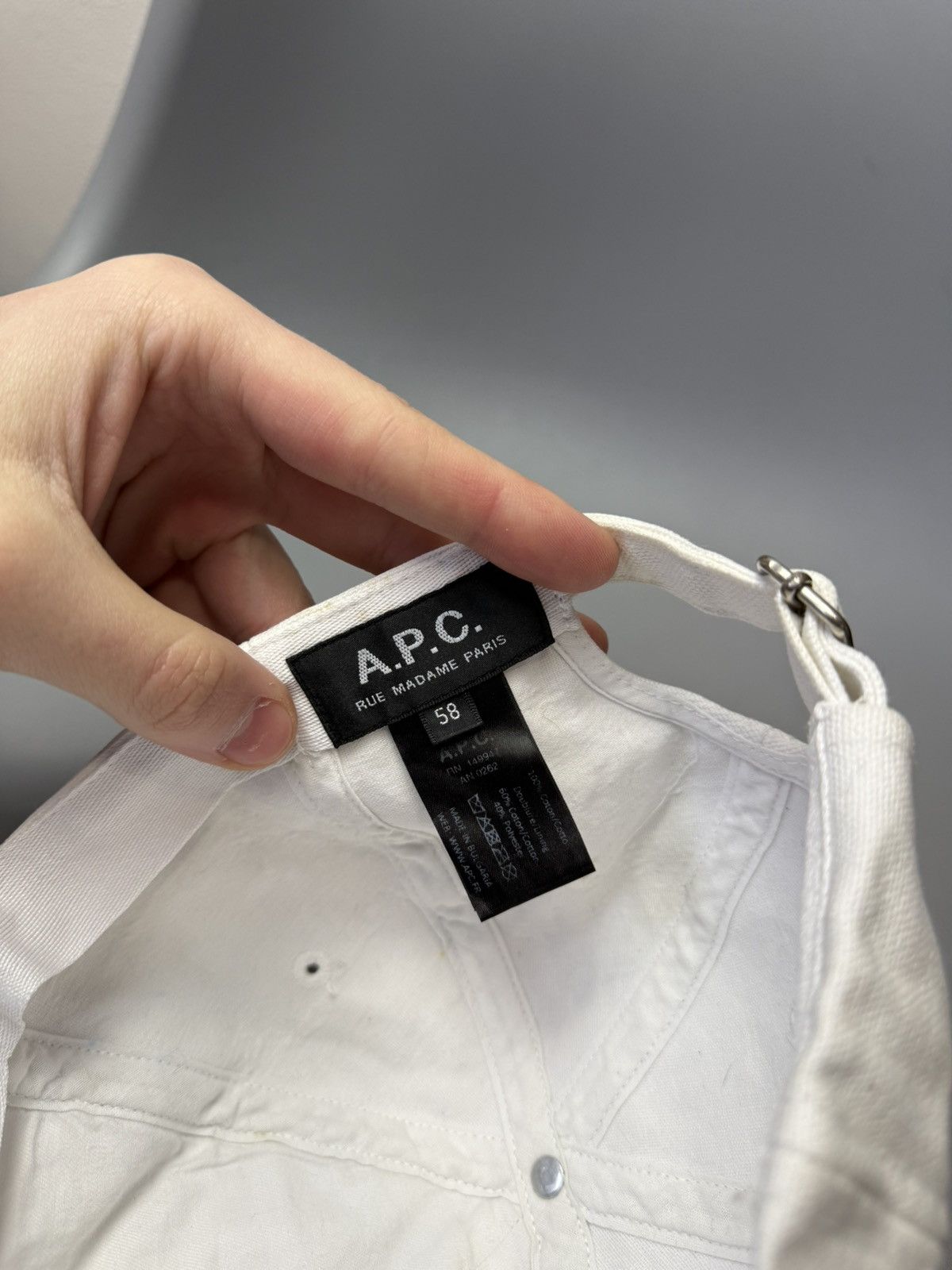 A.P.C. Vintage A.P.C White Cap Size ONE SIZE - 14 Thumbnail