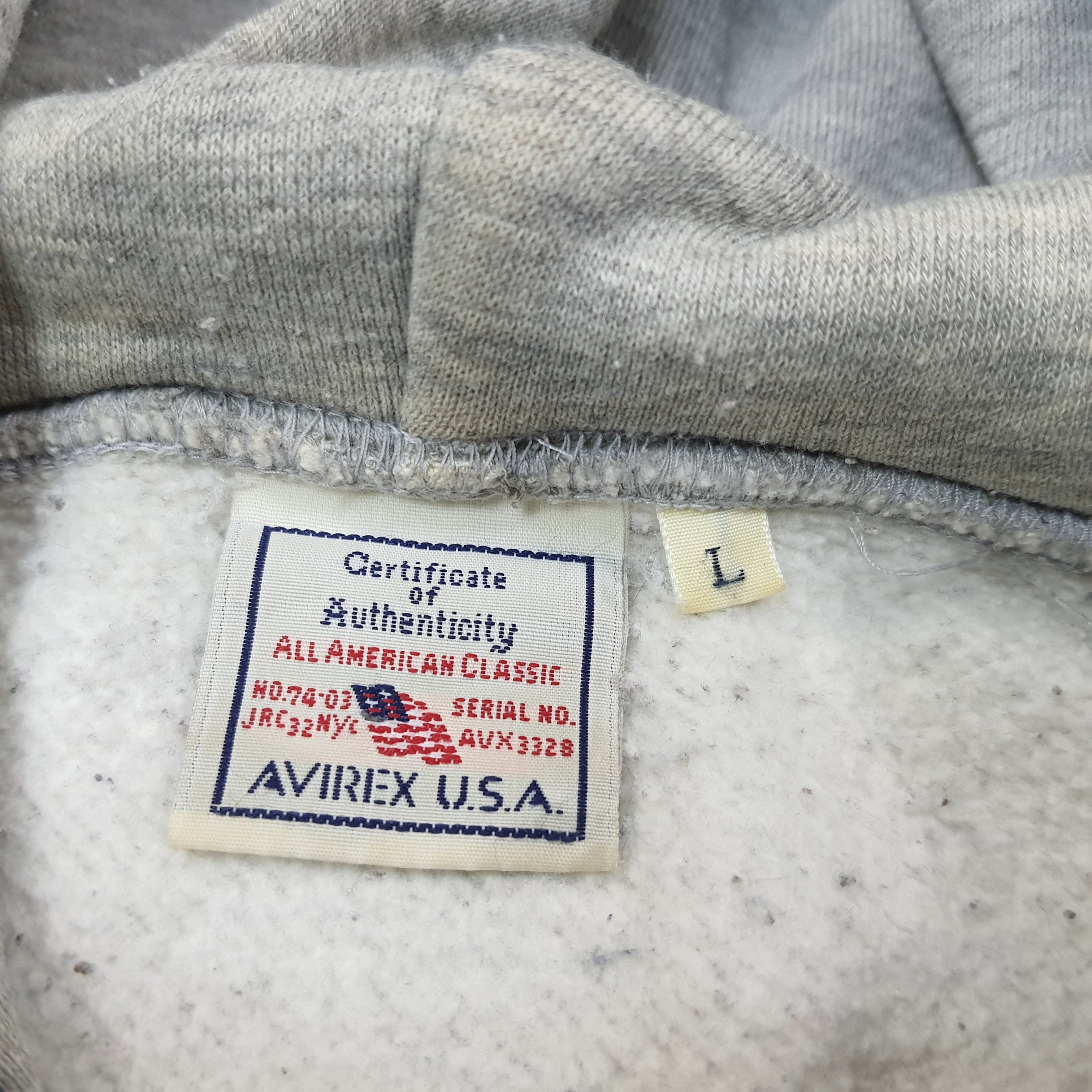 Avirex Vintage Avirex USA Hell's Angel Hoodies C227N5 Size US L / EU 52-54 / 3 - 4 Thumbnail