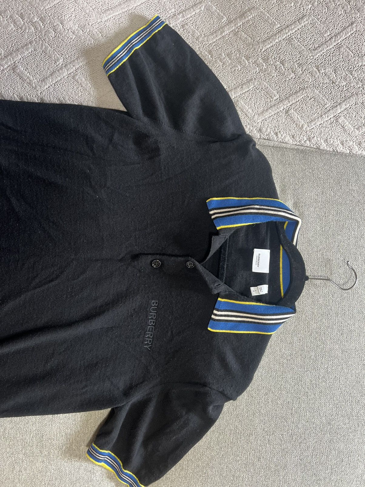 Burberry Burberry Navy Polo size Large Size US L / EU 52-54 / 3 - 3 Thumbnail