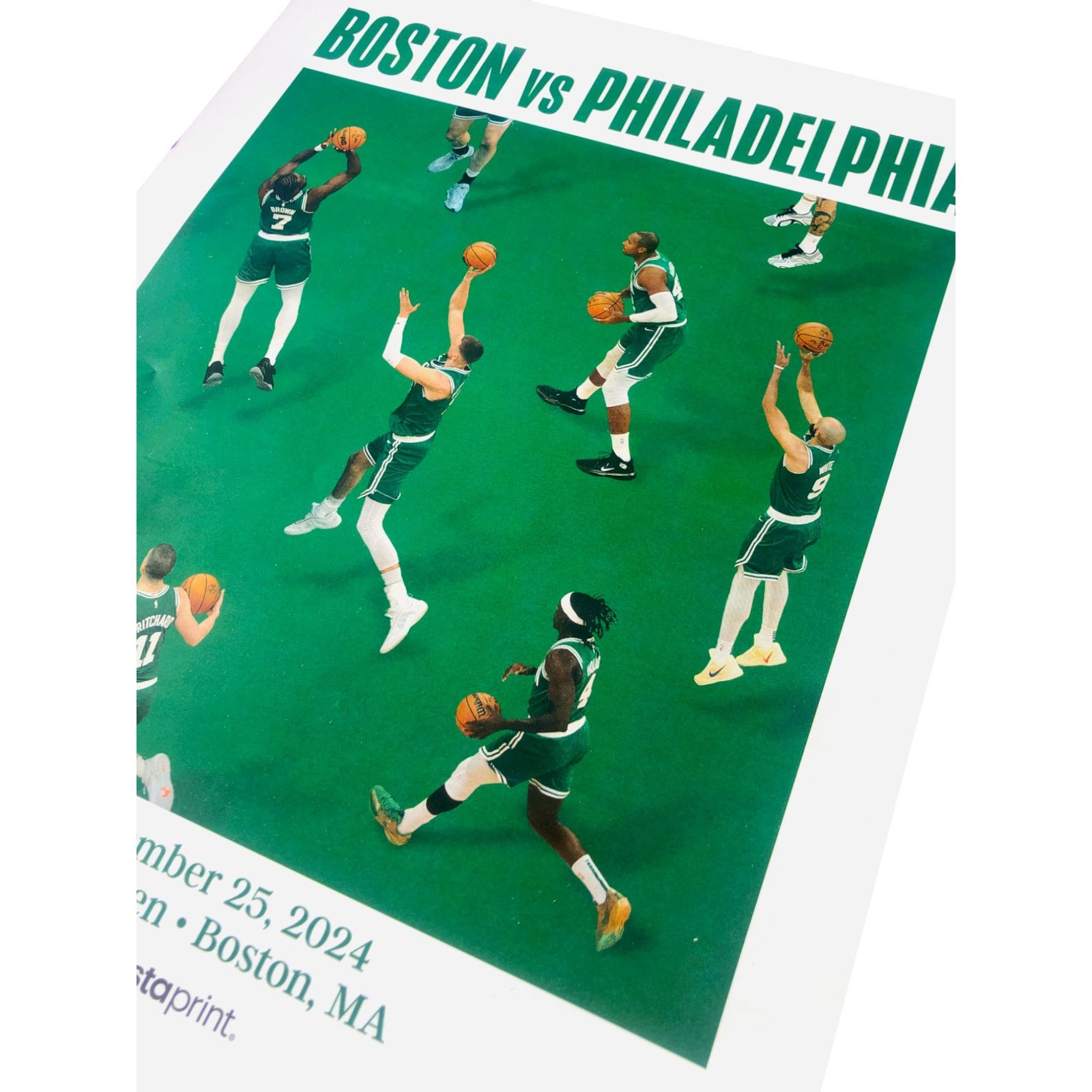 NBA Boston Celtics v Philadelphia 76ers 12/25/2024 Xmas Poster Size ONE SIZE - 8 Thumbnail