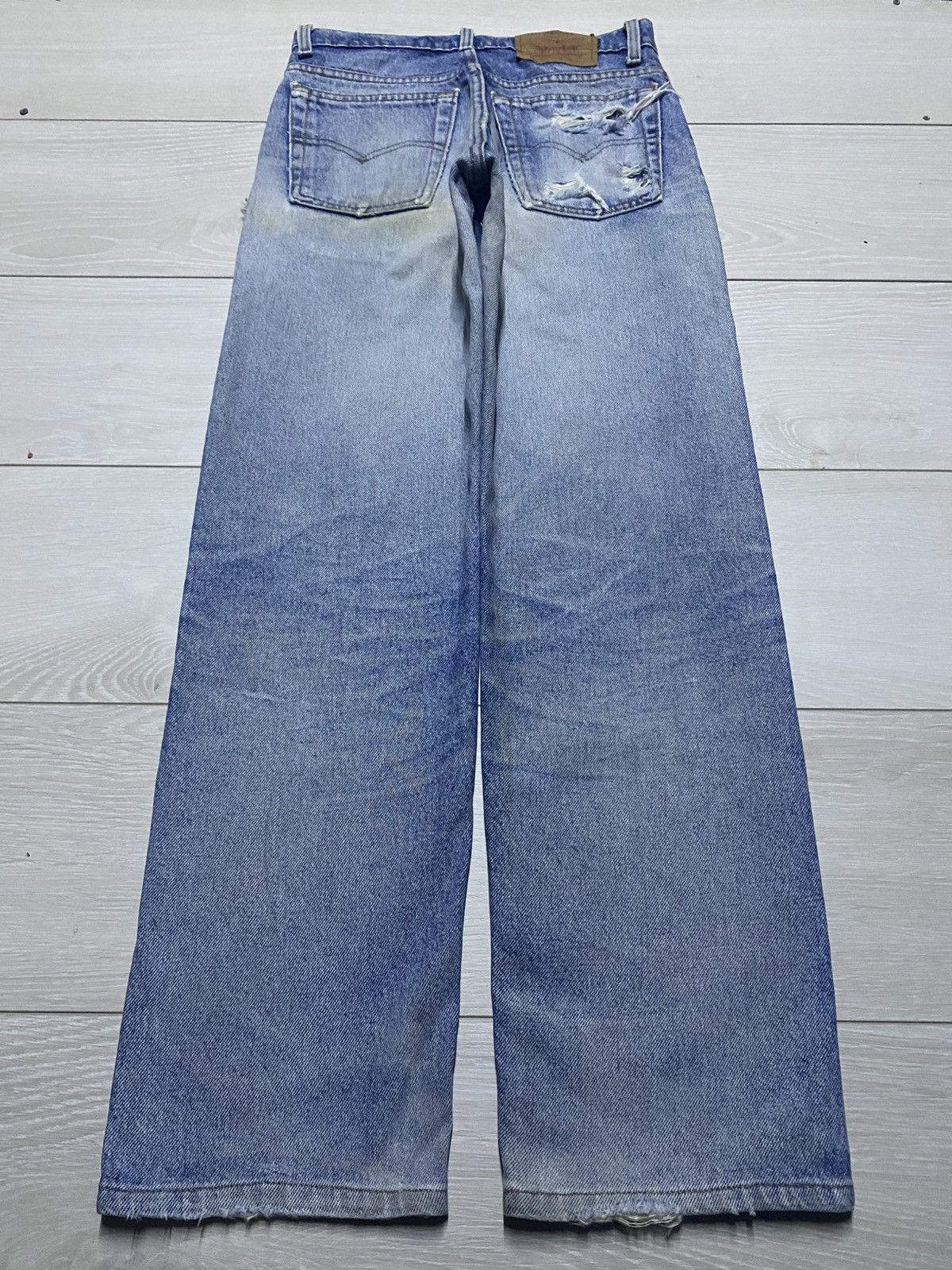 Levi's Vintage Levis 510 90s Faded Wash Tappered Leg Jeans Size US 28 / EU 44 - 2 Thumbnail
