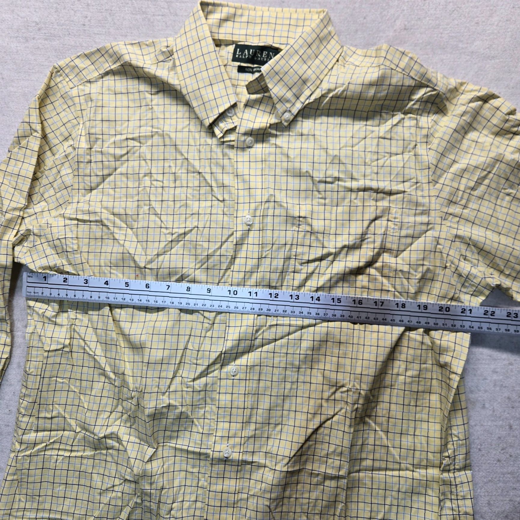 Polo Ralph Lauren Polo Ralph Lauren Shirt Yellow Plaid Button-Up Long Sleeve Casual Men's 16.5 Size US XL / EU 56 / 4 - 4 Thumbnail