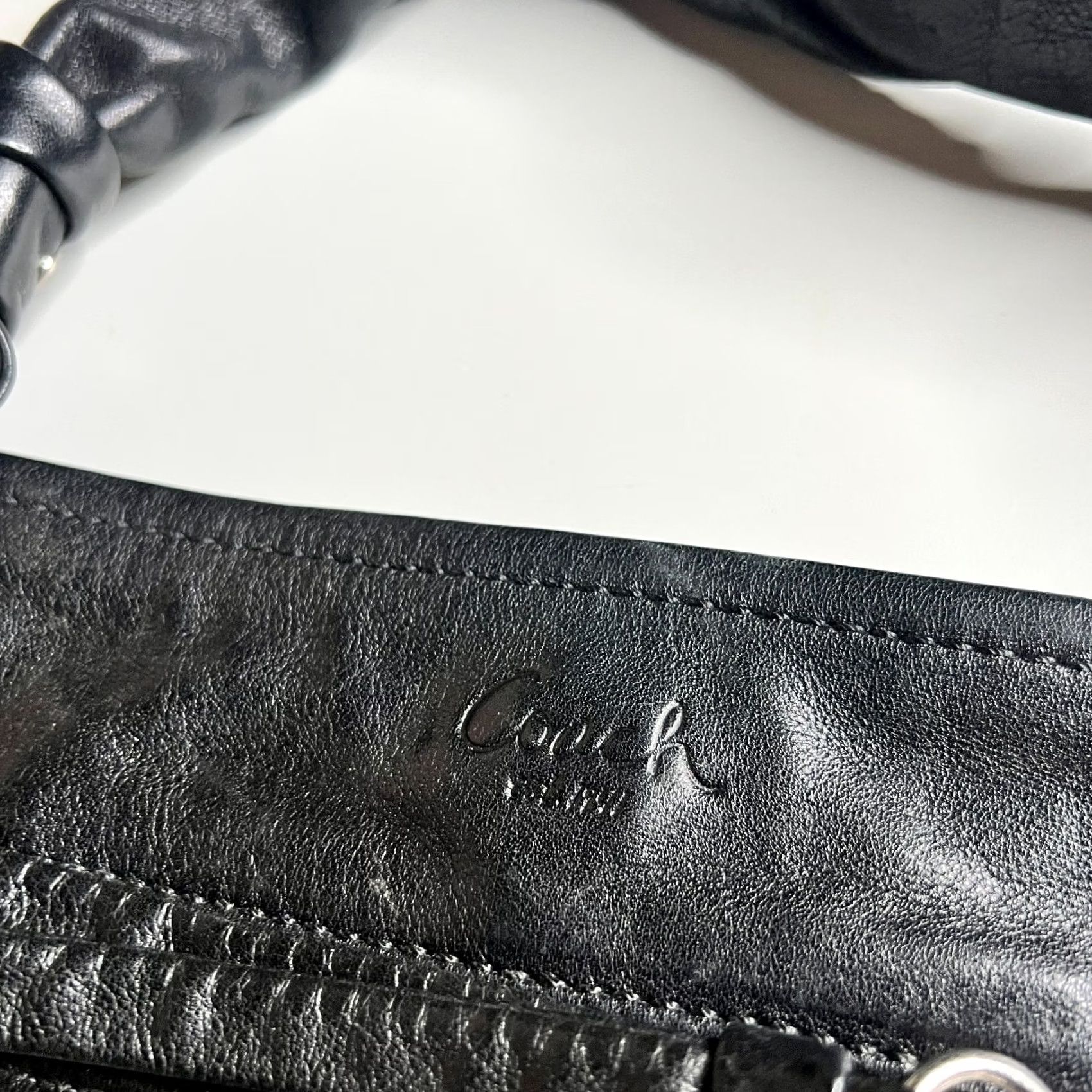 Coach Coach Signature Canvas Leather Hobo Shoulder Bag Black Gray L0893-13420 Size ONE SIZE - 7 Thumbnail