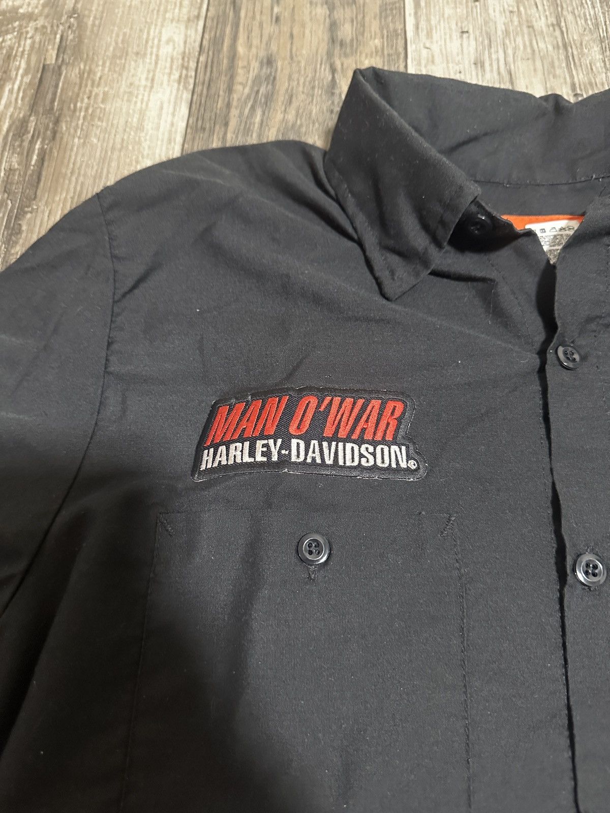 Harley Davidson × Vintage Vintage 90s Harley Davidson “Marty’s” Work Shirt Size US M / EU 48-50 / 2 - 4 Thumbnail