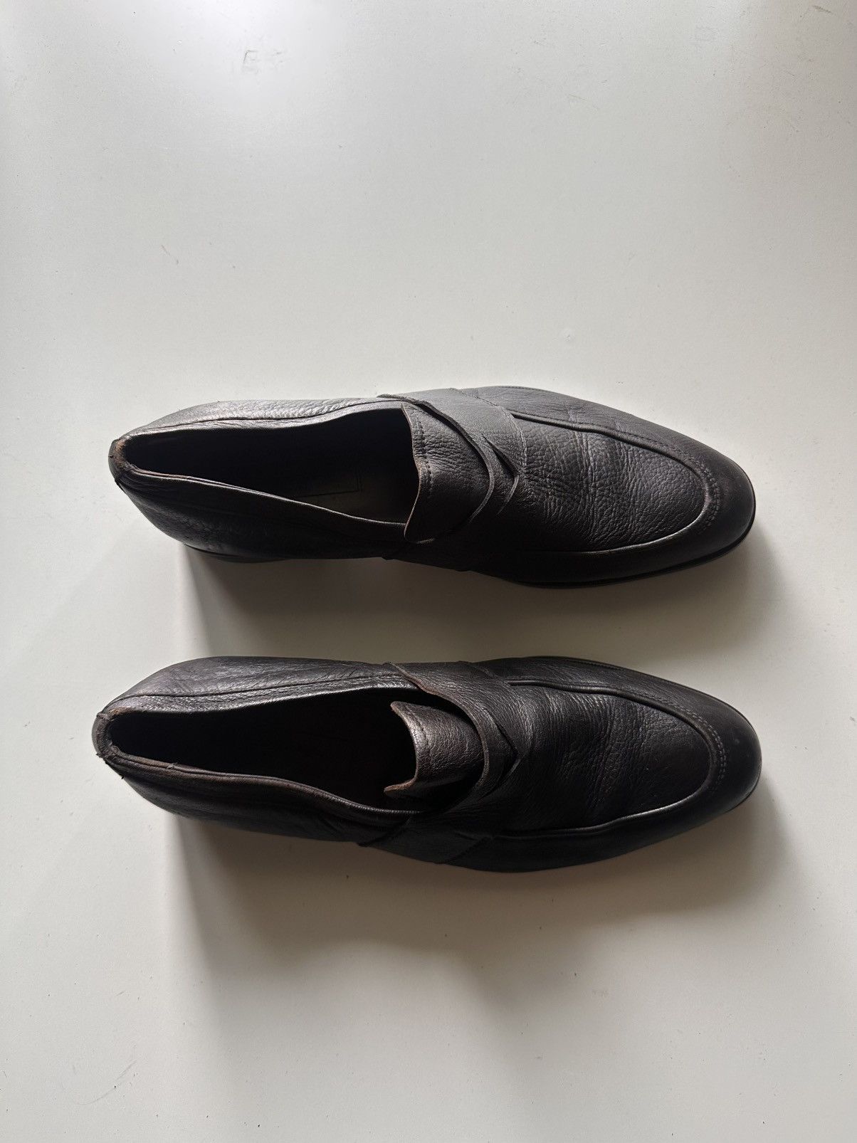 Ermenegildo Zegna Zegna Avenue Flex Leather Loafers Size US 9 / EU 42 - 7 Thumbnail