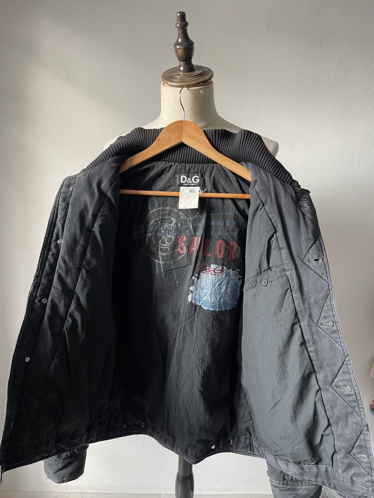 Dolce & Gabbana 2000s Dolce & Gabbana Disstressed Sailor Jacket 11 Size US M / EU 48-50 / 2 - 14 Thumbnail