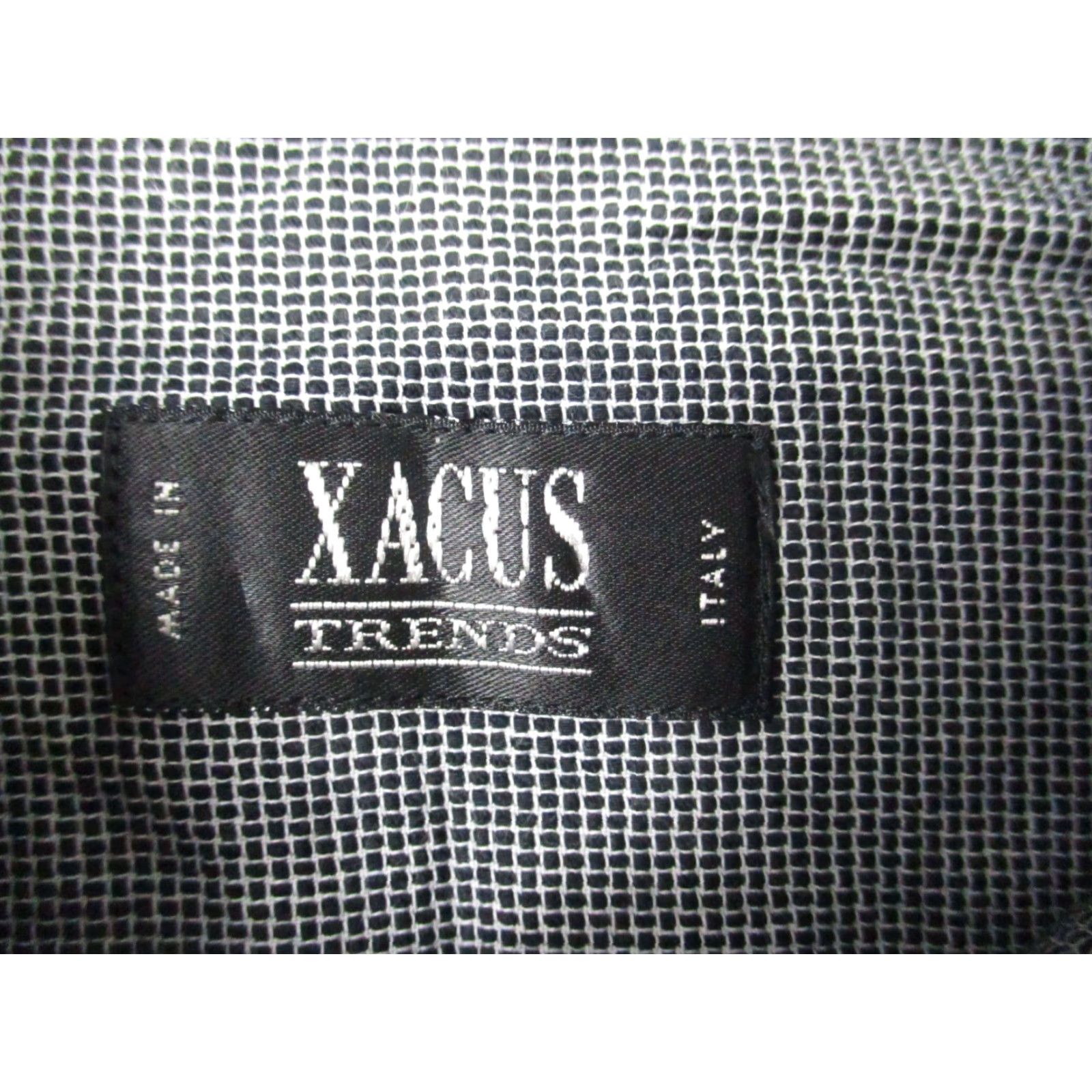 Vintage Xacus Trends Dress Shirt 16 41 Black Plaid Long Sleeve Italy Shirt Mens Regular Checkered Dress Shirt Size 42R - 5 Thumbnail