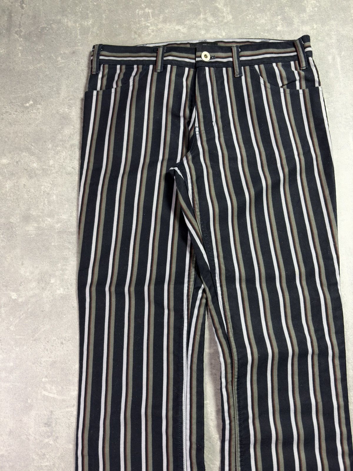 Burberry Burberry Black Label Exclusive Flared Striped Pants 27 28 Size US 27 - 3 Thumbnail