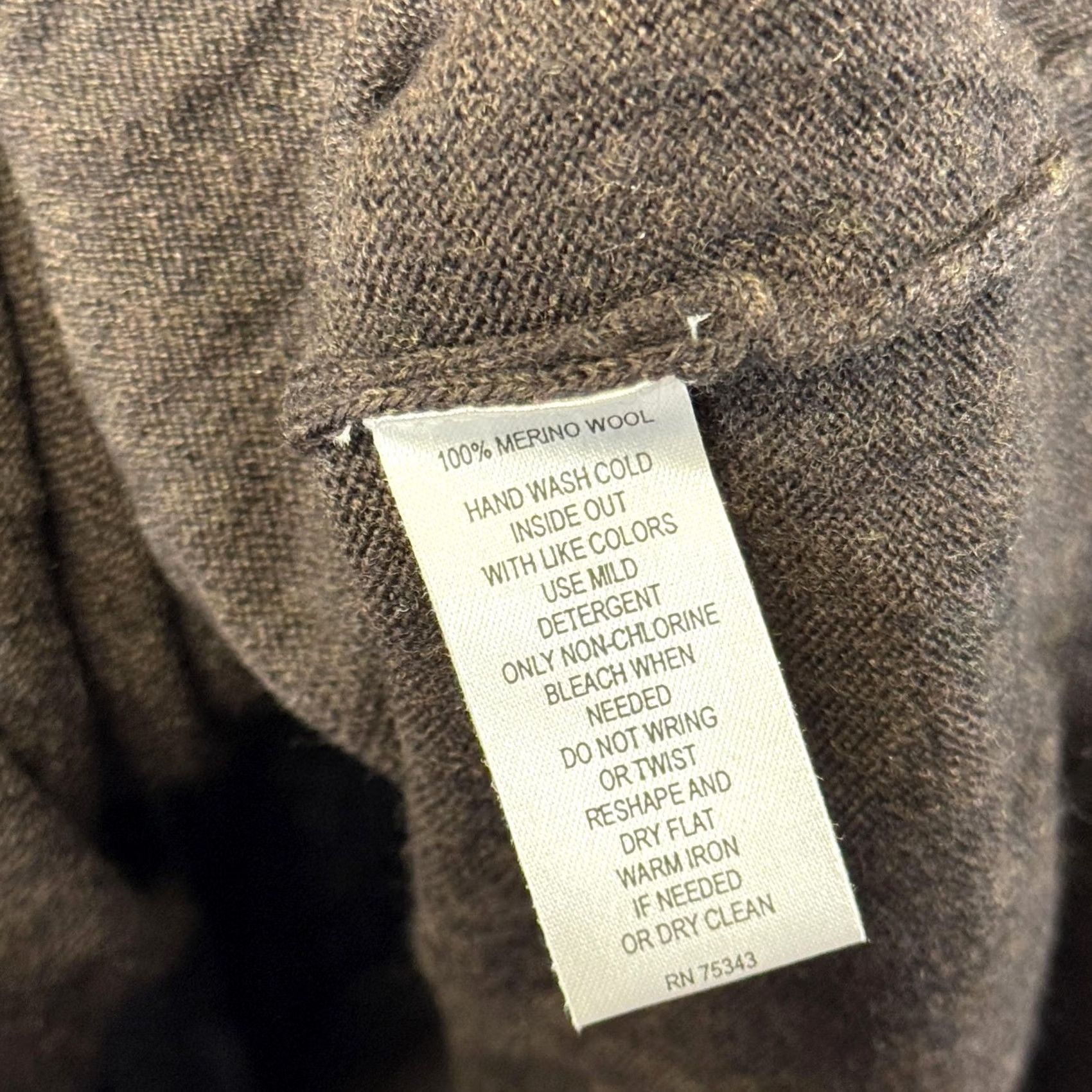 Vintage Davis & Squire Sweater Mens Large Brown V-Neck Pullover 100% Merino Wool Knit Size US L / EU 52-54 / 3 - 4 Thumbnail