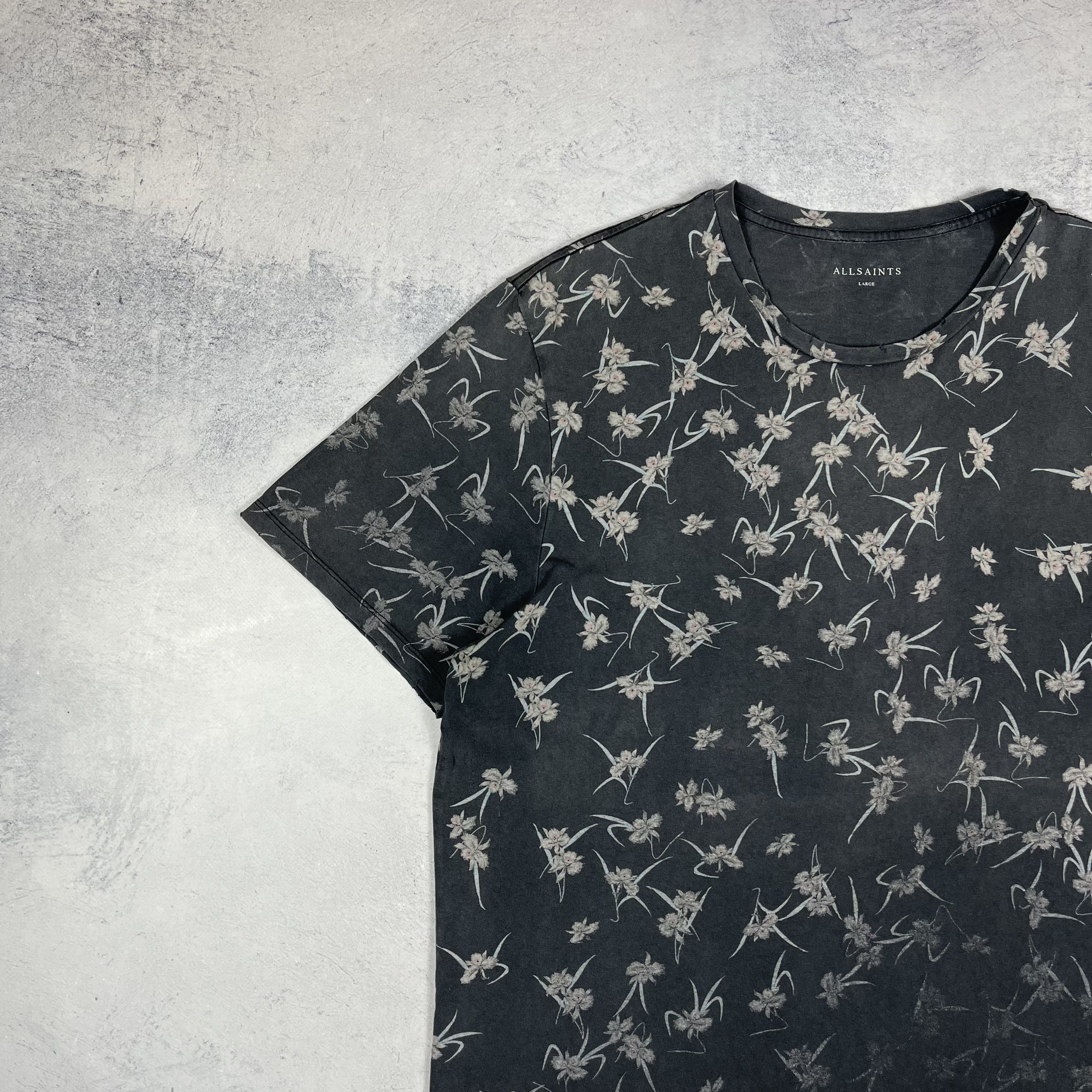 Allsaints Designer AllSaints AARU SLOUCH Graphite Grey T Shirt Size US L / EU 52-54 / 3 - 7 Thumbnail