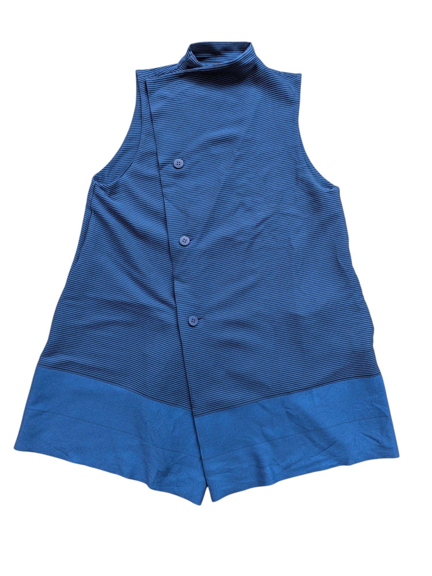 Vintage Issey Miyake Sleeveless Blouse Striped