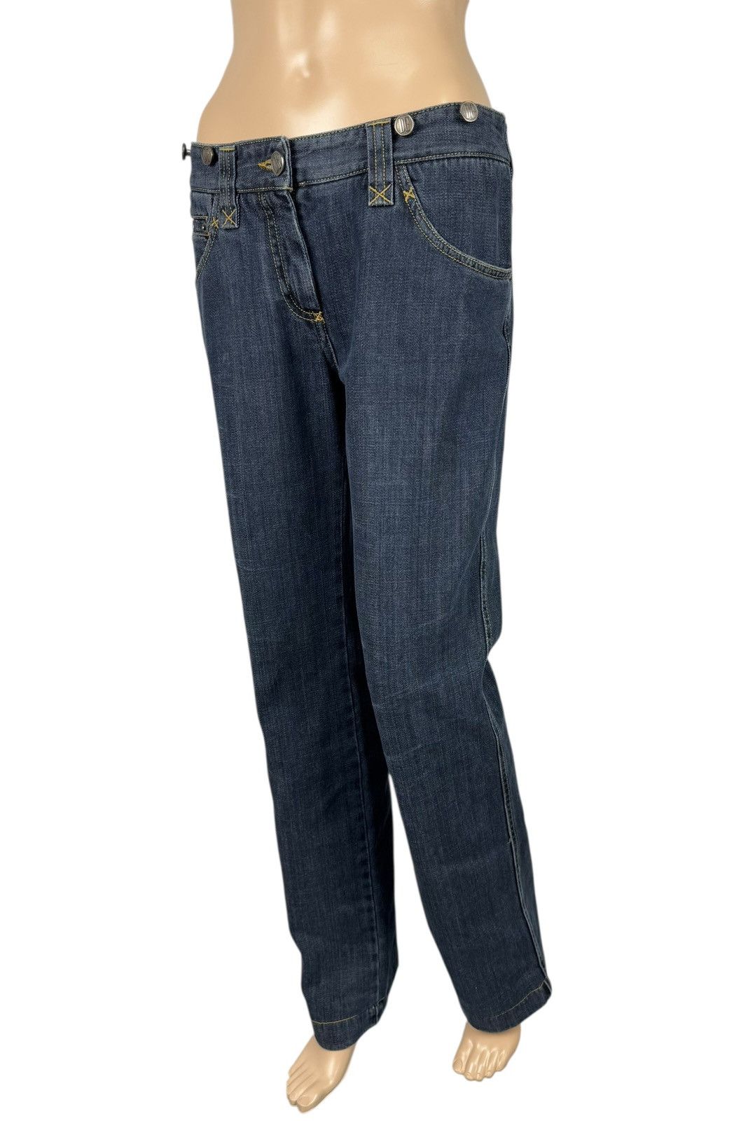 Dolce & Gabbana Dolce & Gabbana Vintage Jeans Bootcut Metal Logo Womens Size 40" / US 18 - 7 Thumbnail