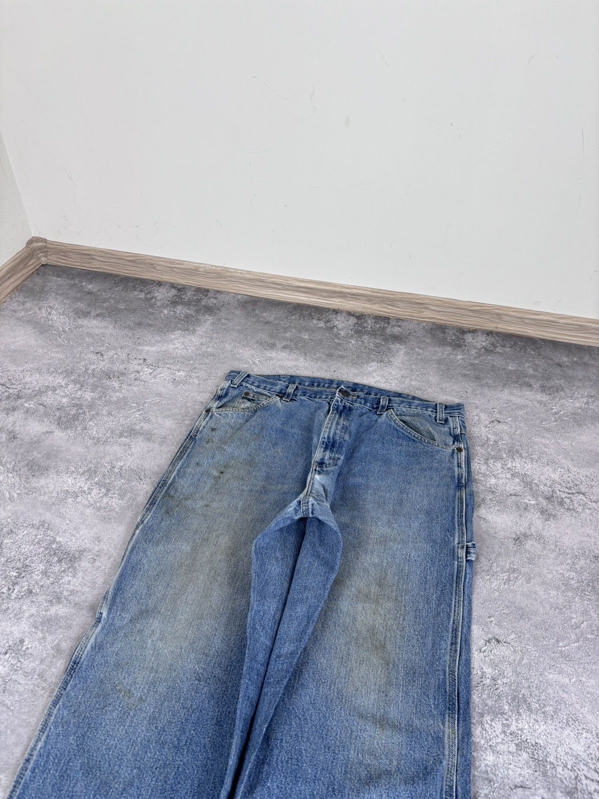 Dickies Vintage Dickies Faded Blue Carpenter Denim Jeans 1993SNB Size US 36 / EU 52 - 12 Thumbnail