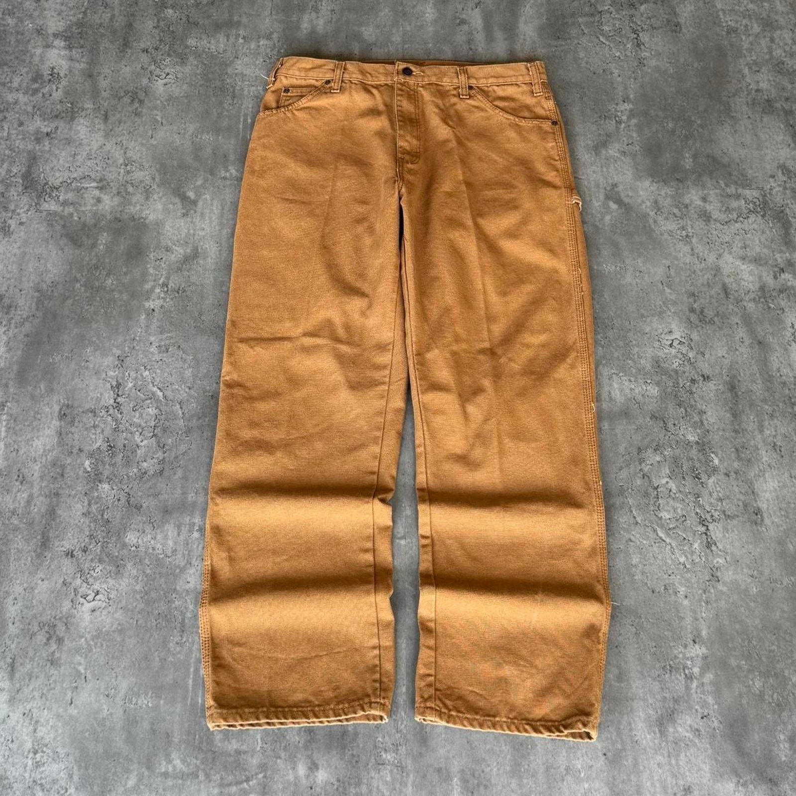 Carhartt × Dickies × Vintage Vintage Y2K Baggy Carhartt Style Carpenter Tech Grunge Pants Size US 35 - 2 Thumbnail