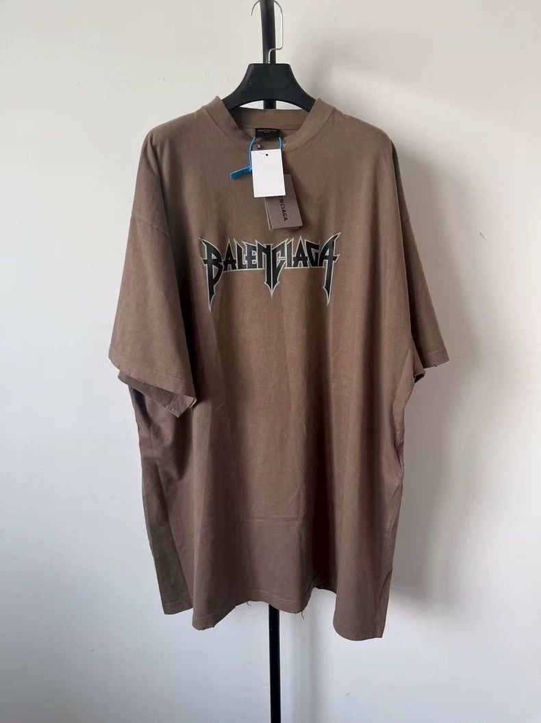 Balenciaga Balenciaga Letter Logo Printed Short Sleeve T-Shirt Loose Size US XL / EU 56 / 4 - 1 Thumbnail
