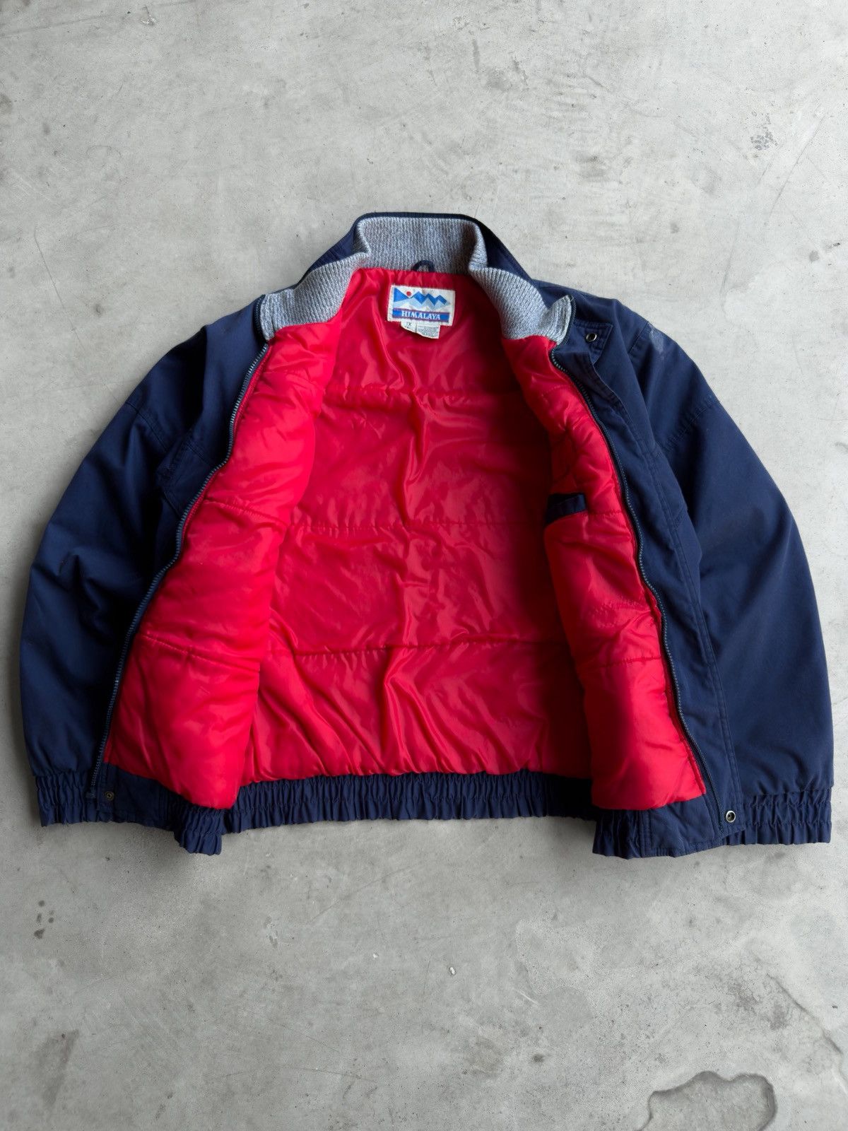 Other Vintage 90s Navy Blue Full Zip Bomber Jacket Size US XL / EU 56 / 4 - 3 Thumbnail