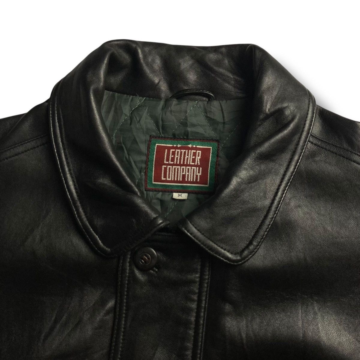 Genuine Leather 🇯🇵 LEATHER COMPANY LEYMUSIS BUTTON UP FULL ZIP HEAVY JACKET Size US M / EU 48-50 / 2 - 3 Thumbnail