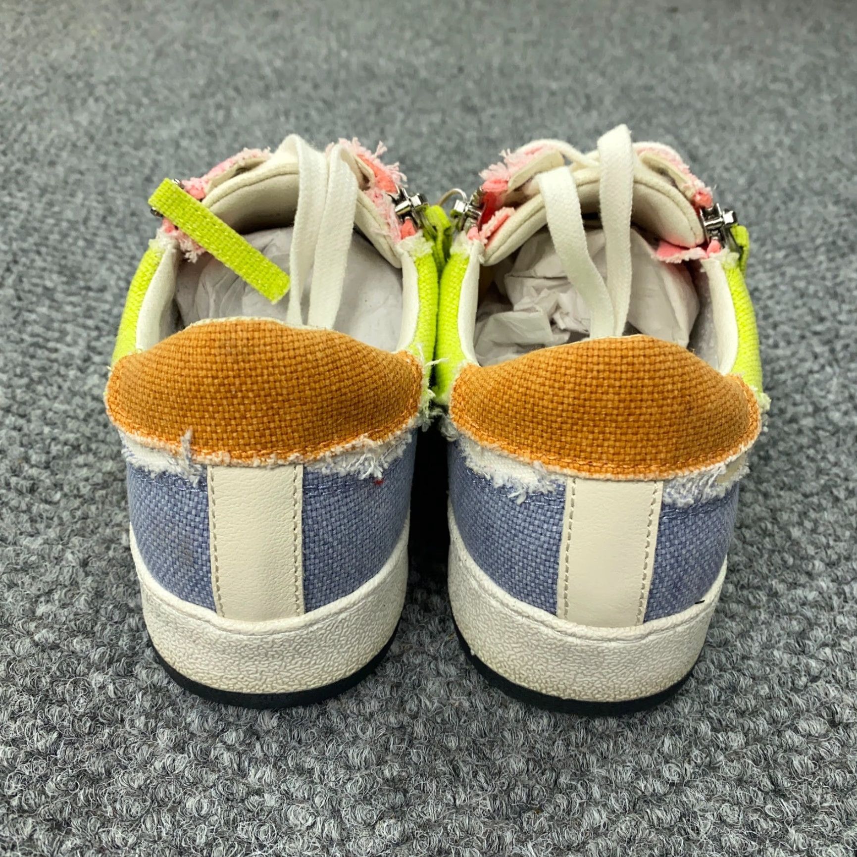 Dolce Vita Dolce Vita Sneakers Womens Size 6 Patchwork Zip Pink Yellow Blue Size US 6 / IT 36 - 7 Thumbnail