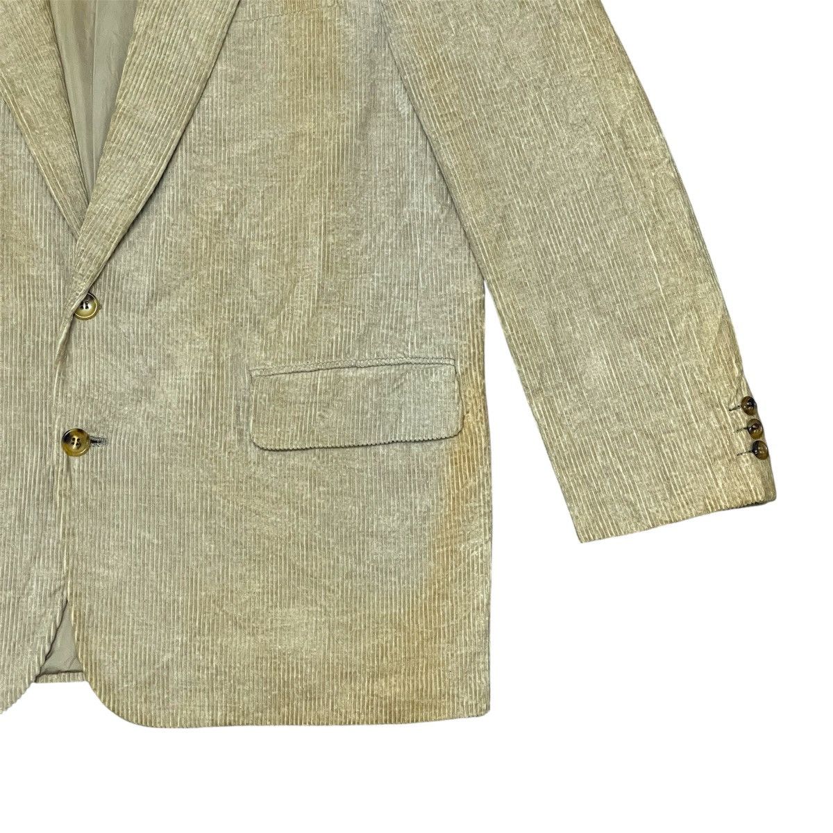 Comme des Garcons Vintage Comme Des Garcons Homme 1993 Corduroy Buttons Jacket Size US M / EU 48-50 / 2 - 3 Thumbnail