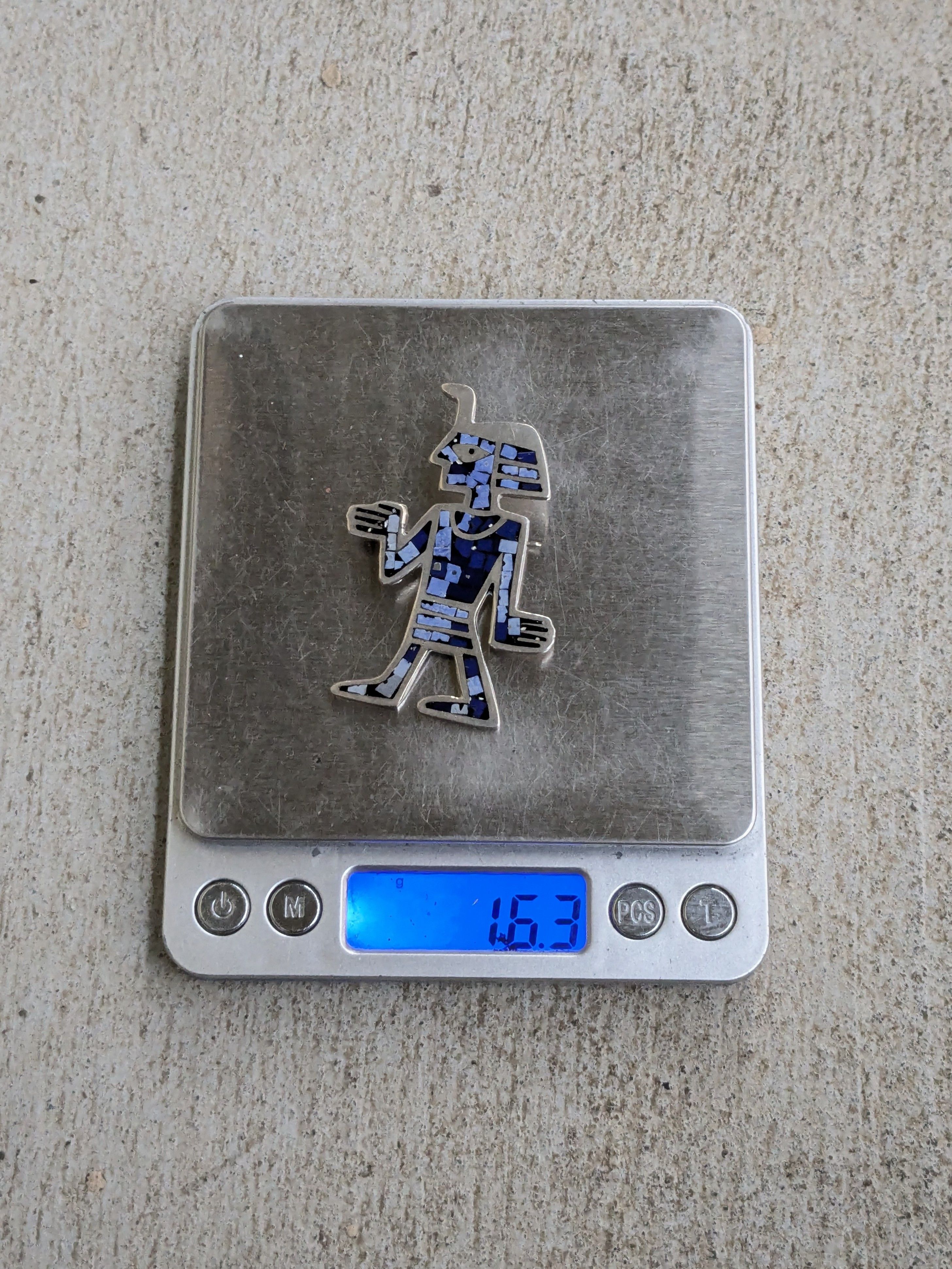 Jewelry Vintage Sterling Silver Pin Brooch Blue Taxco Mexico Size ONE SIZE - 13 Thumbnail