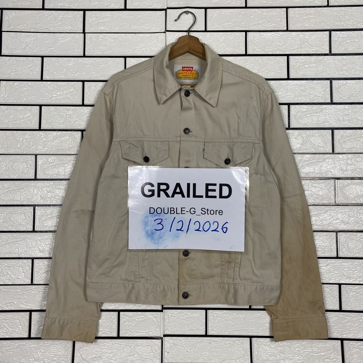 Levi's 📌Vintage Trucker Corduroy Jacket White Levi's Jackets Size US XXS / EU 40 - 1 Thumbnail
