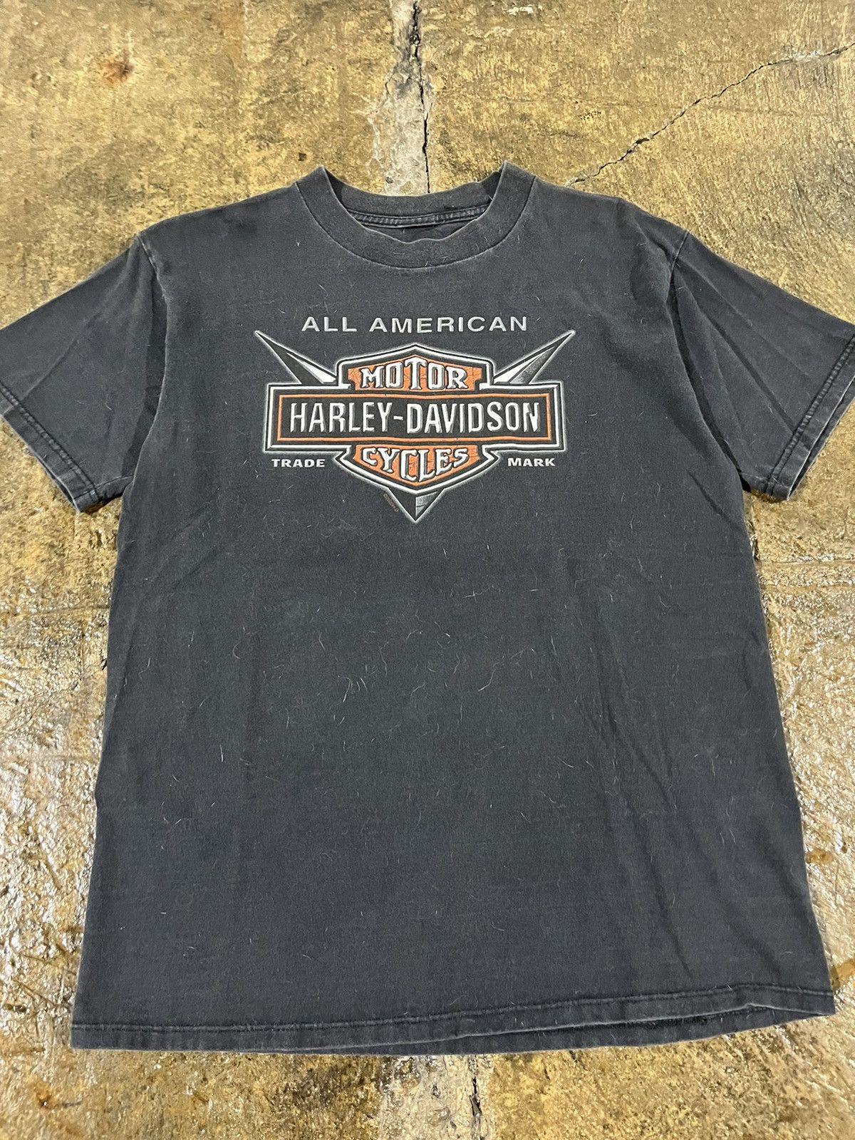 Harley Davidson × Vintage Crazy Vintage 90s Harley Davidson Biker Grunge Logo Tee Size US M / EU 48-50 / 2 - 3 Thumbnail