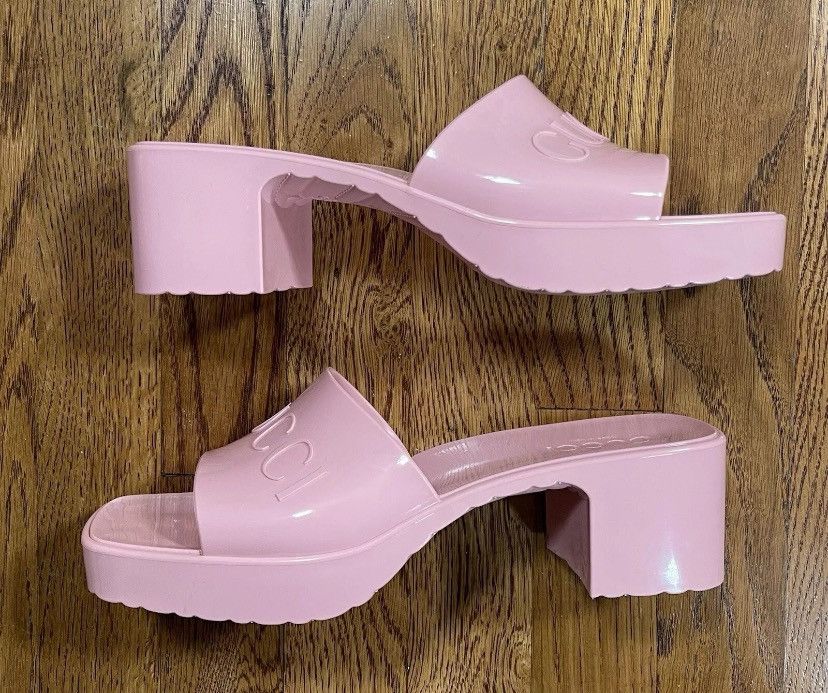 Gucci Gucci Patent Leather Sandals Heels Light Pink Women’s 39 Size US 9 / IT 39 - 2 Thumbnail