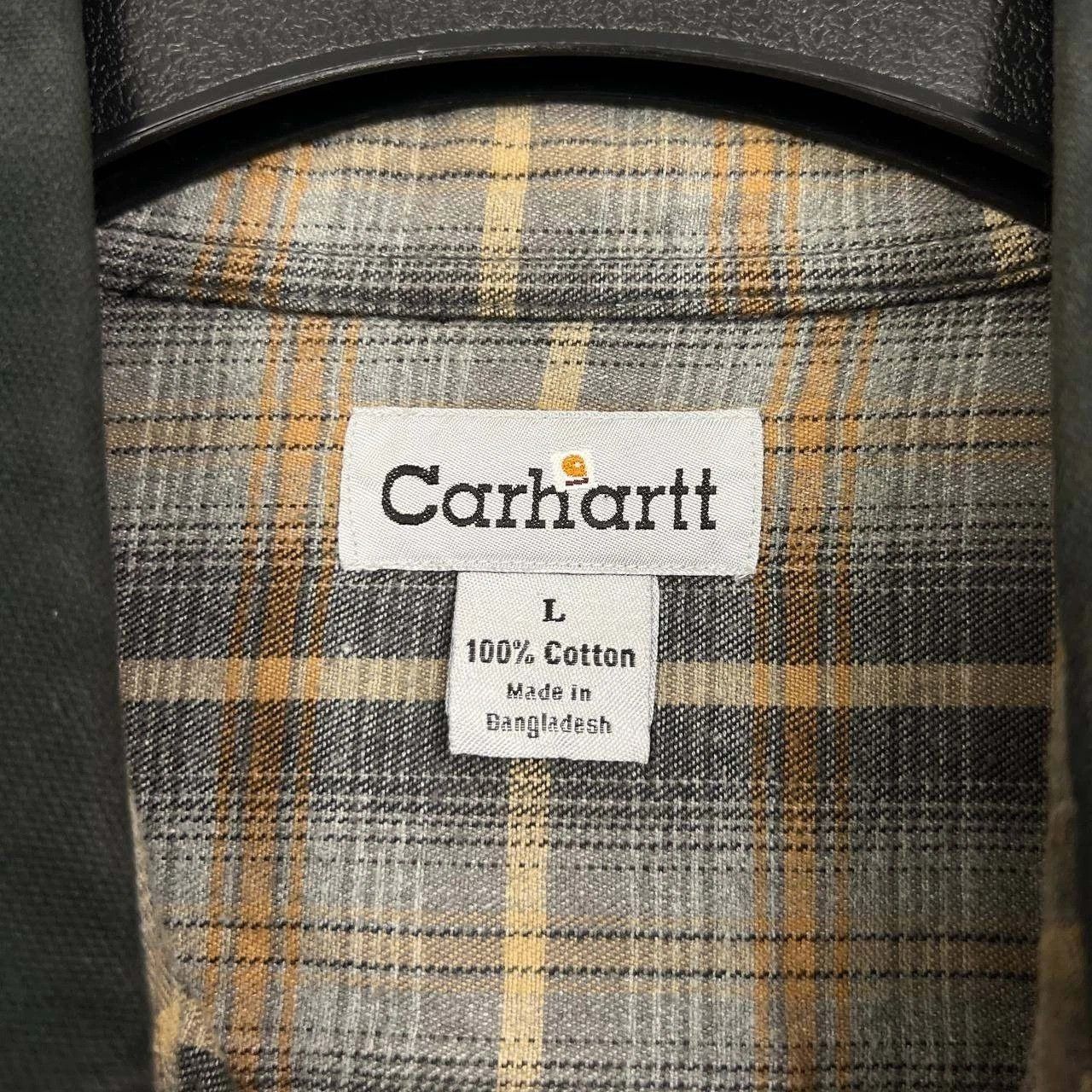 Carhartt Carhartt Shacket Men Black Flannel Plaid Button Up Cotton L Size US L / EU 52-54 / 3 - 7 Thumbnail