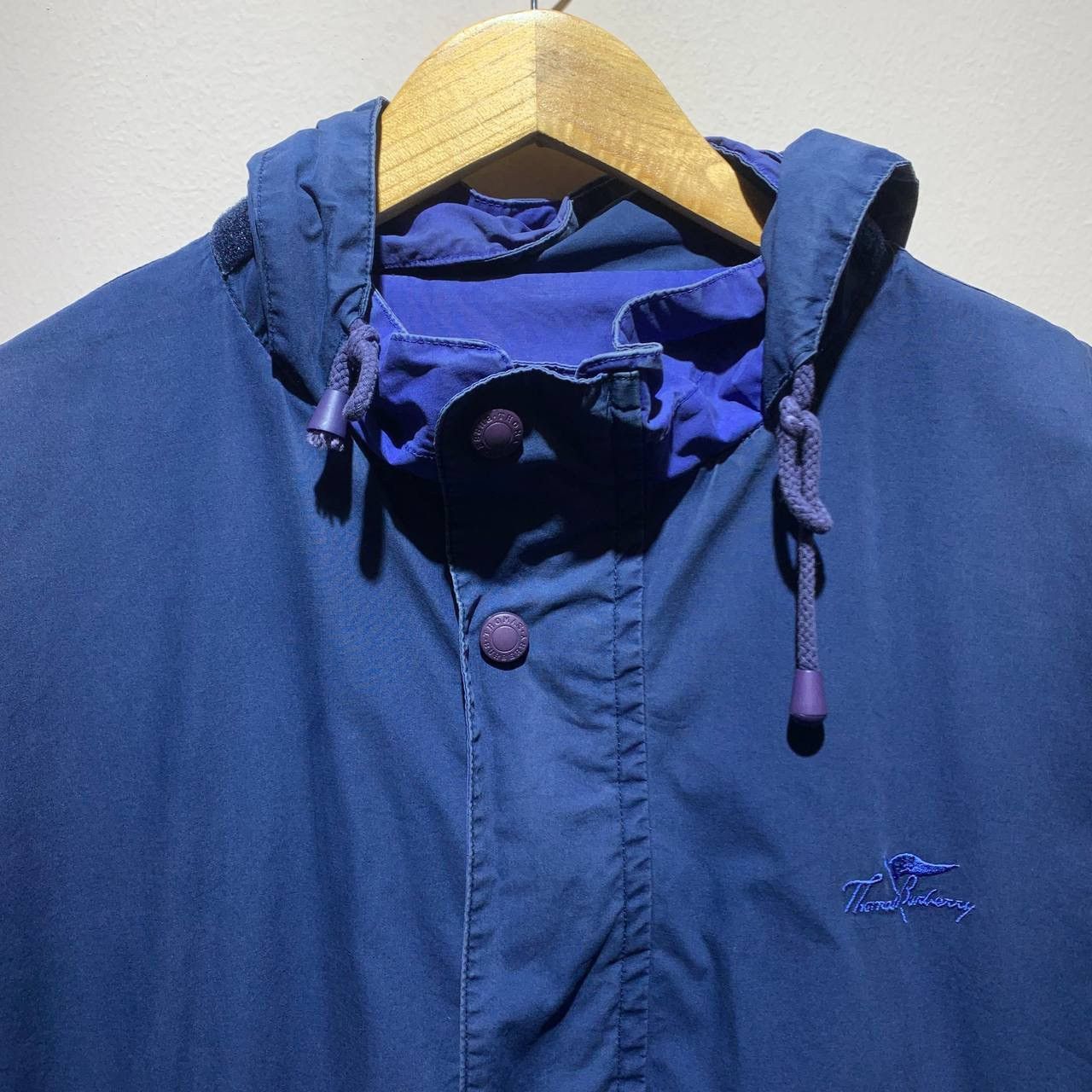 Burberry Vintage Thomas Burberry Reversible Blue Purple Jacket 90s Size US M / EU 48-50 / 2 - 3 Thumbnail