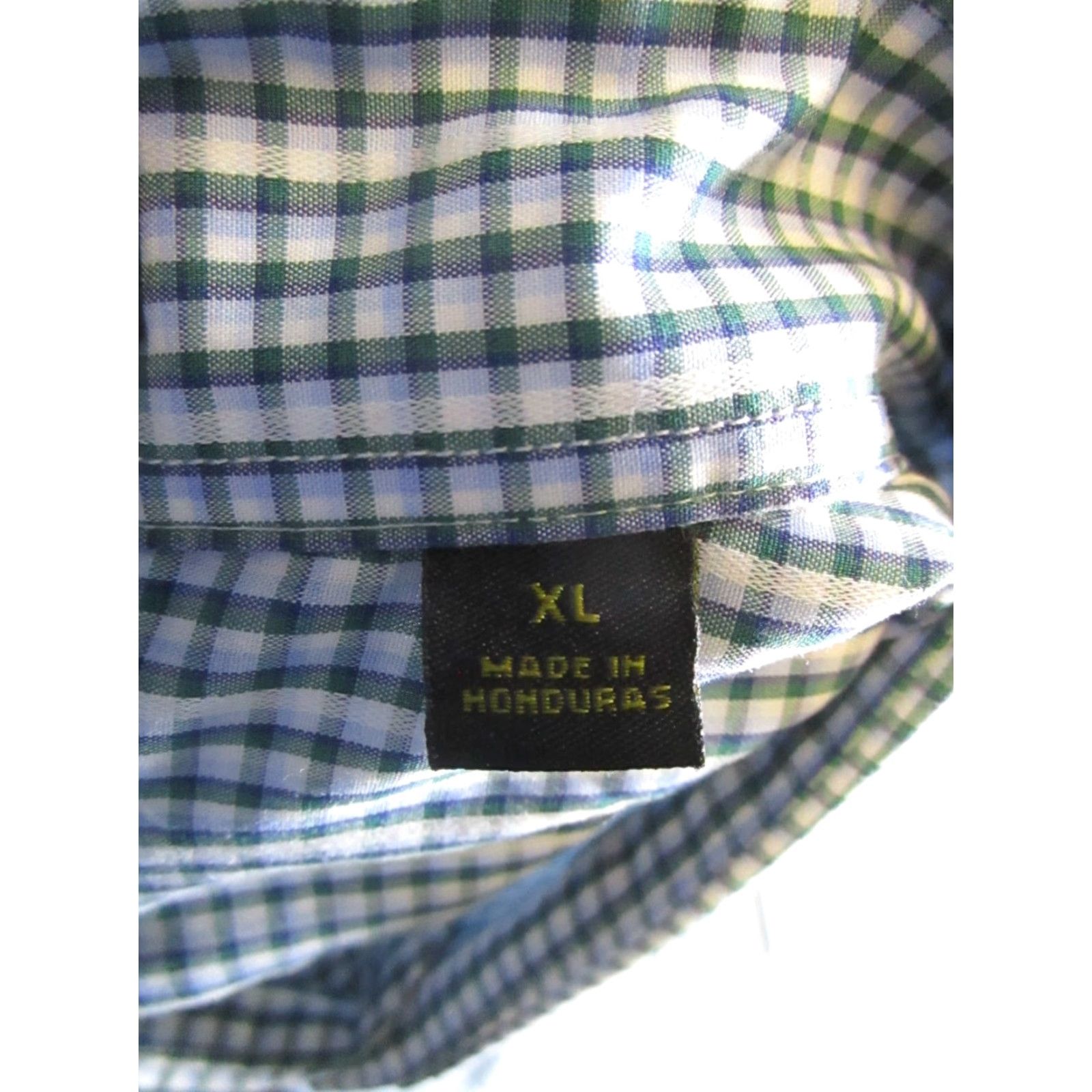 Vintage Allen Edmonds Shirt Mens XL Blue Cotton Button-Up Check Size US XL / EU 56 / 4 - 5 Thumbnail