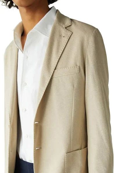 Loro Piana o1loc1c0424 FAI2572 Sweater Jacket in String Beige Size US L / EU 52-54 / 3 - 2 Thumbnail