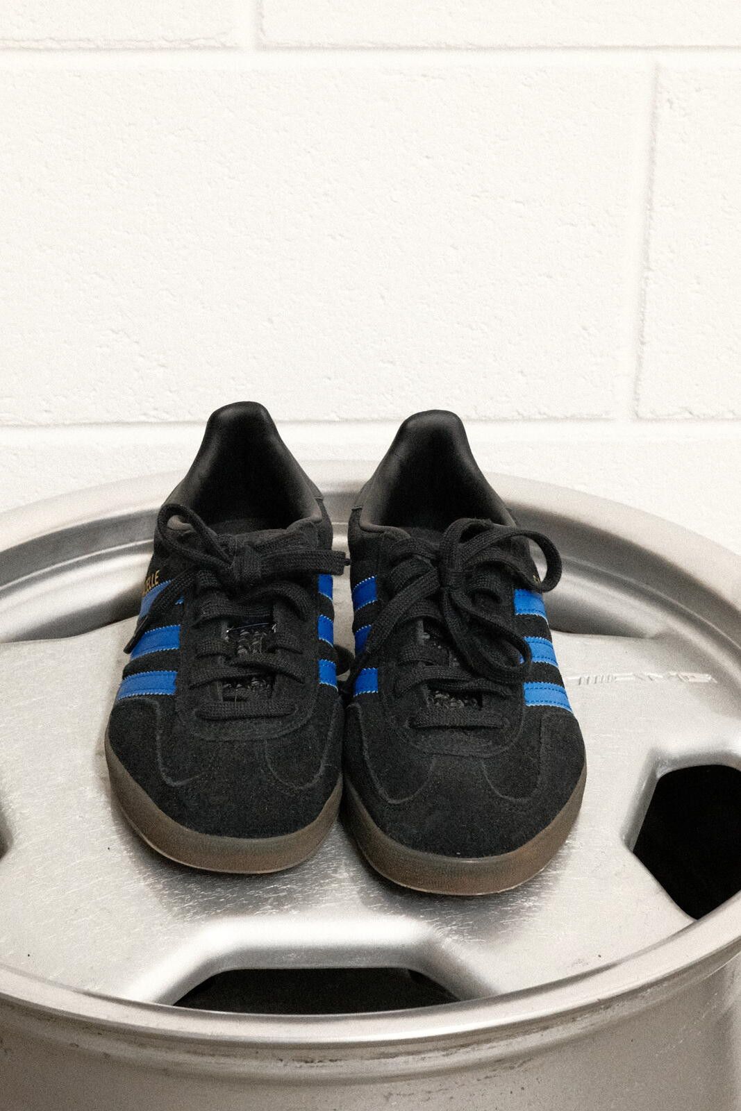 Adidas Adidas Gazelle Black and Blue Sneakers US 6.5 Size US 9 / EU 42 - 1 Thumbnail
